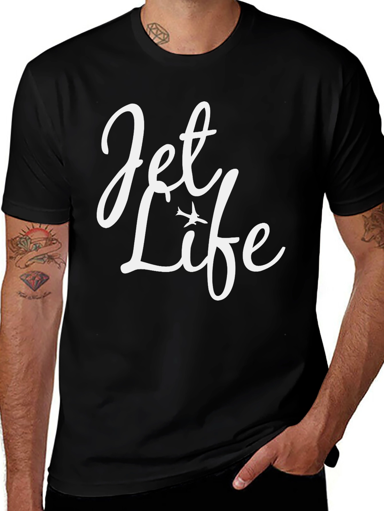 Jet Life Black Graphic Tee