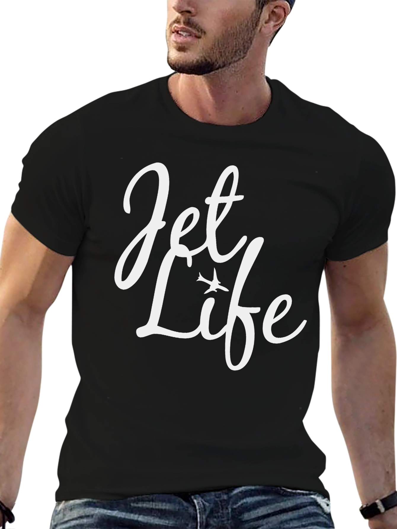 Jet Life Black Graphic Tee