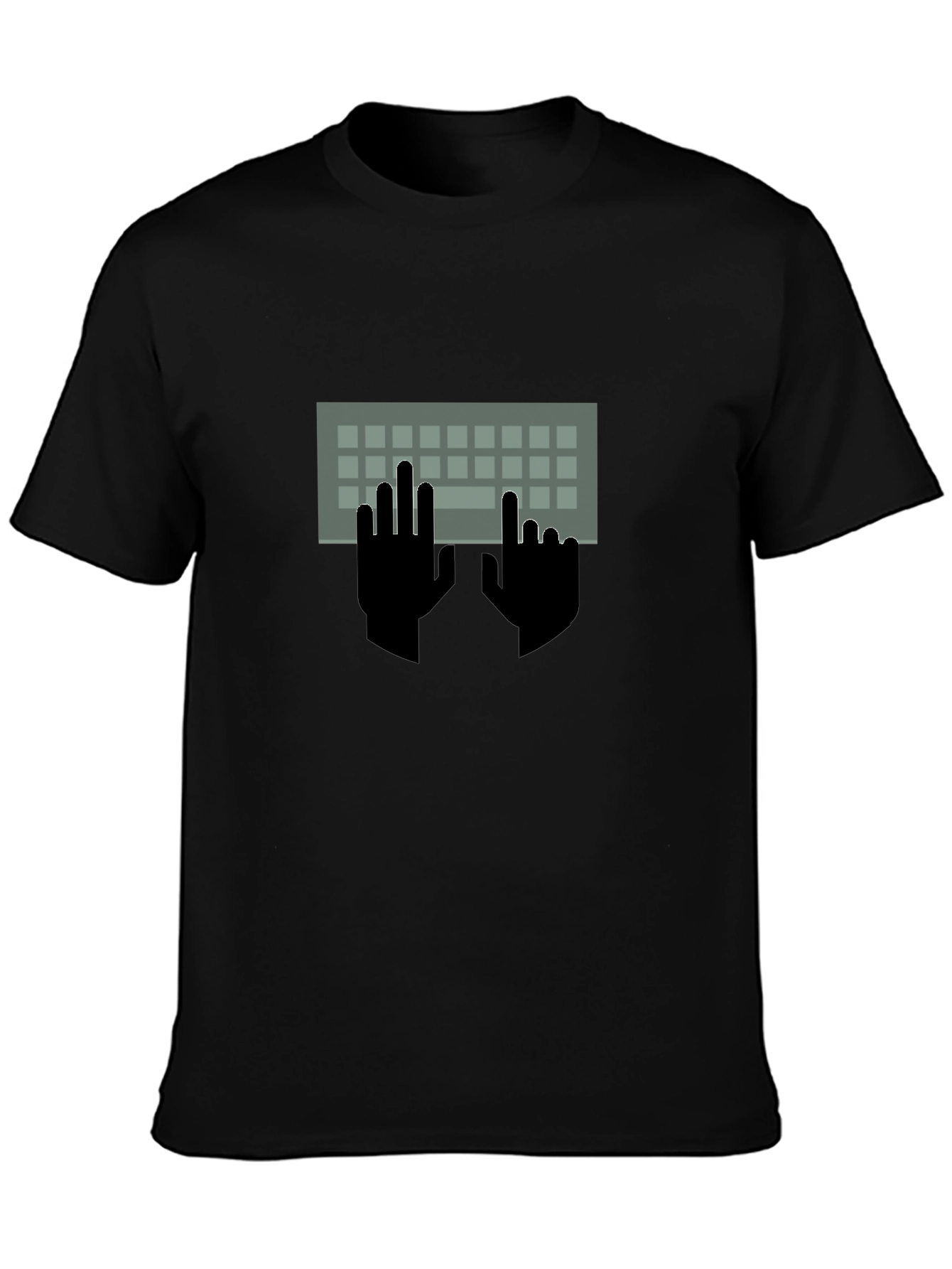 Keyboard Hands Graphic Tee - Programmer Style