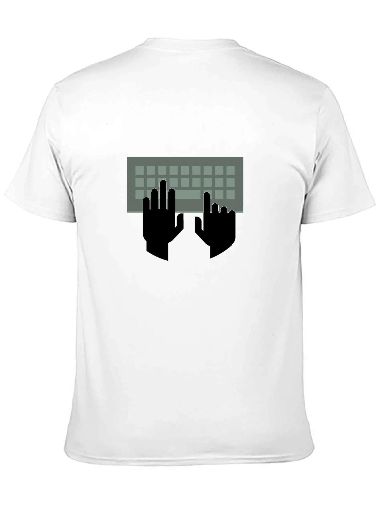 Keyboard Hands Graphic Tee - Programmer Style