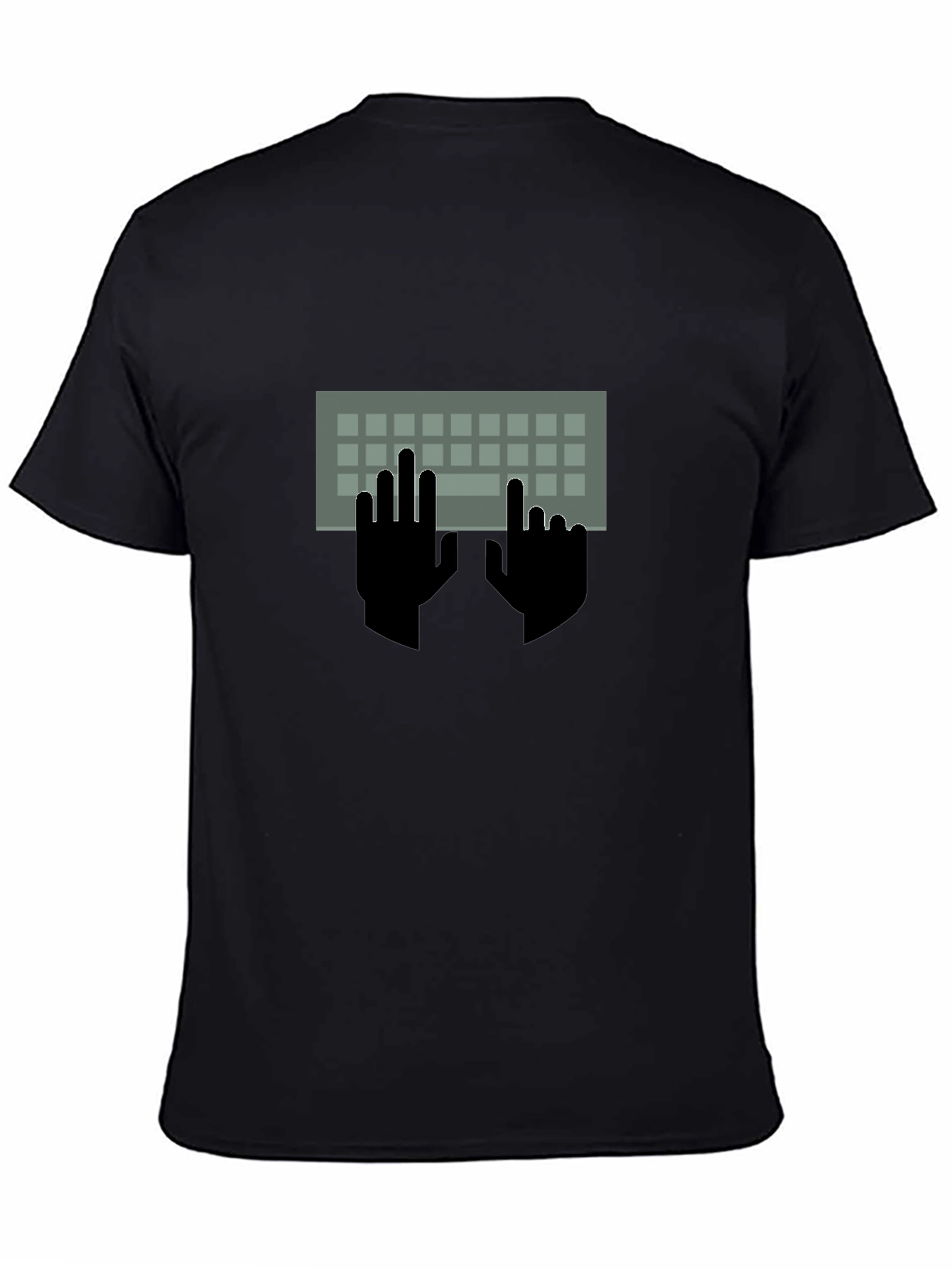 Keyboard Hands Graphic Tee - Programmer Style