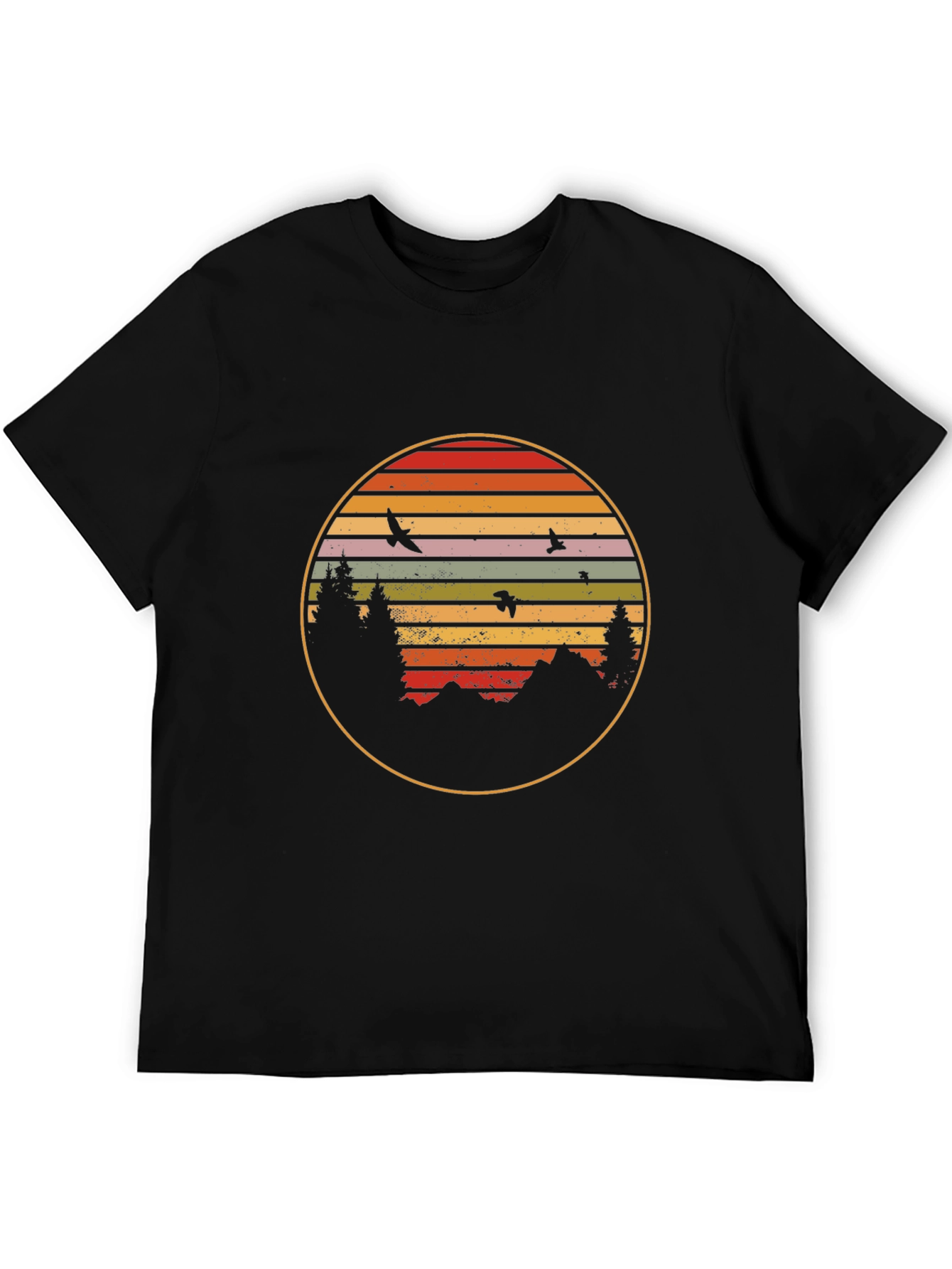 Retro Sunset Nature T-Shirt