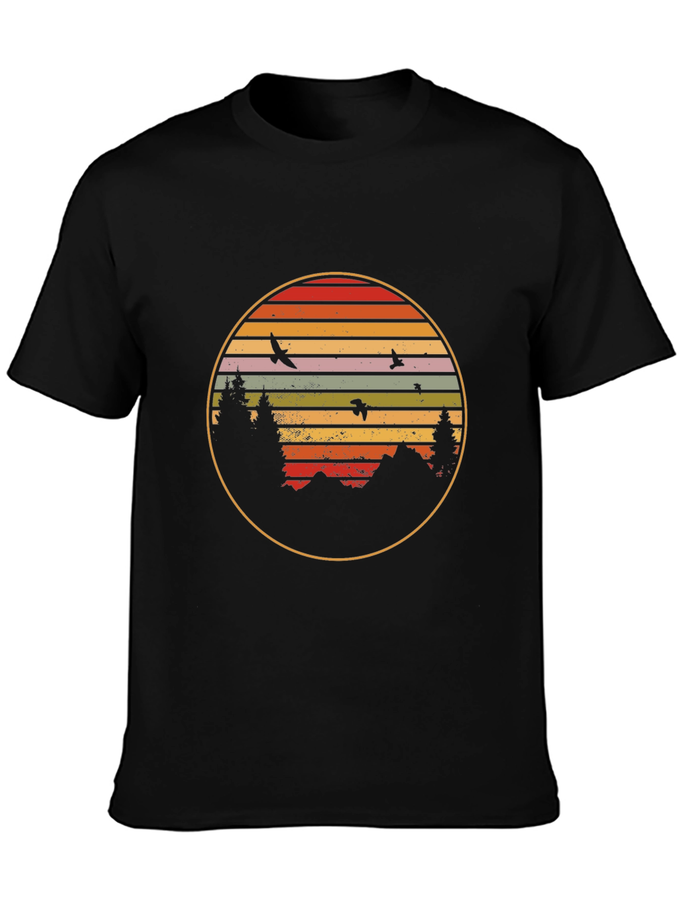 Retro Sunset Nature T-Shirt