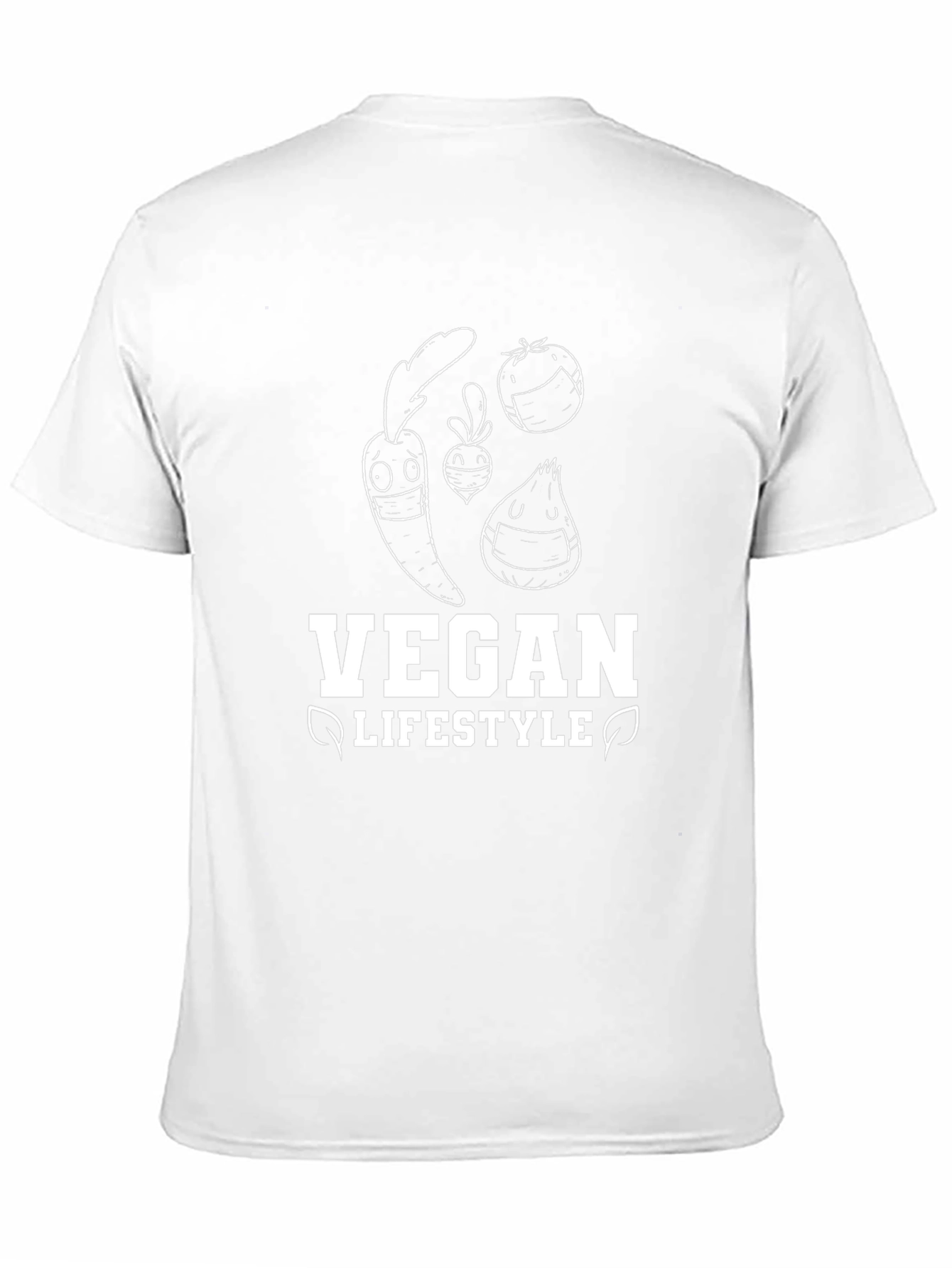 Vegan Lifestyle Graphic Tee - Black Cotton T-Shirt