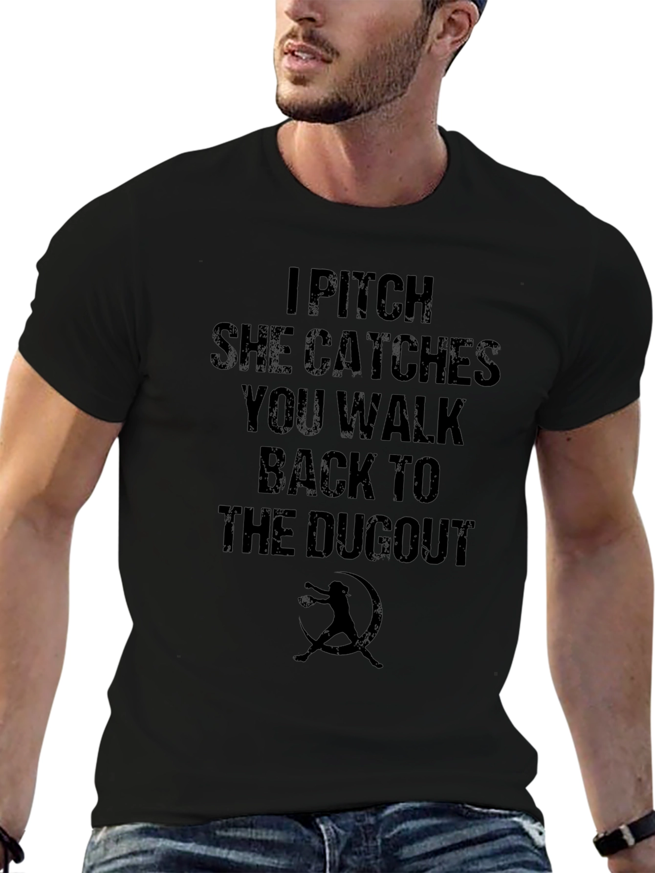 I Pitch She Catches You Walk Back T-Shirt