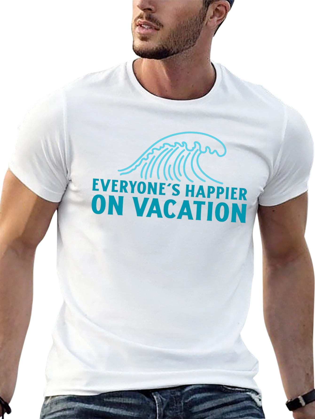 Vacation Wave Graphic Tee - Relaxed Fit
