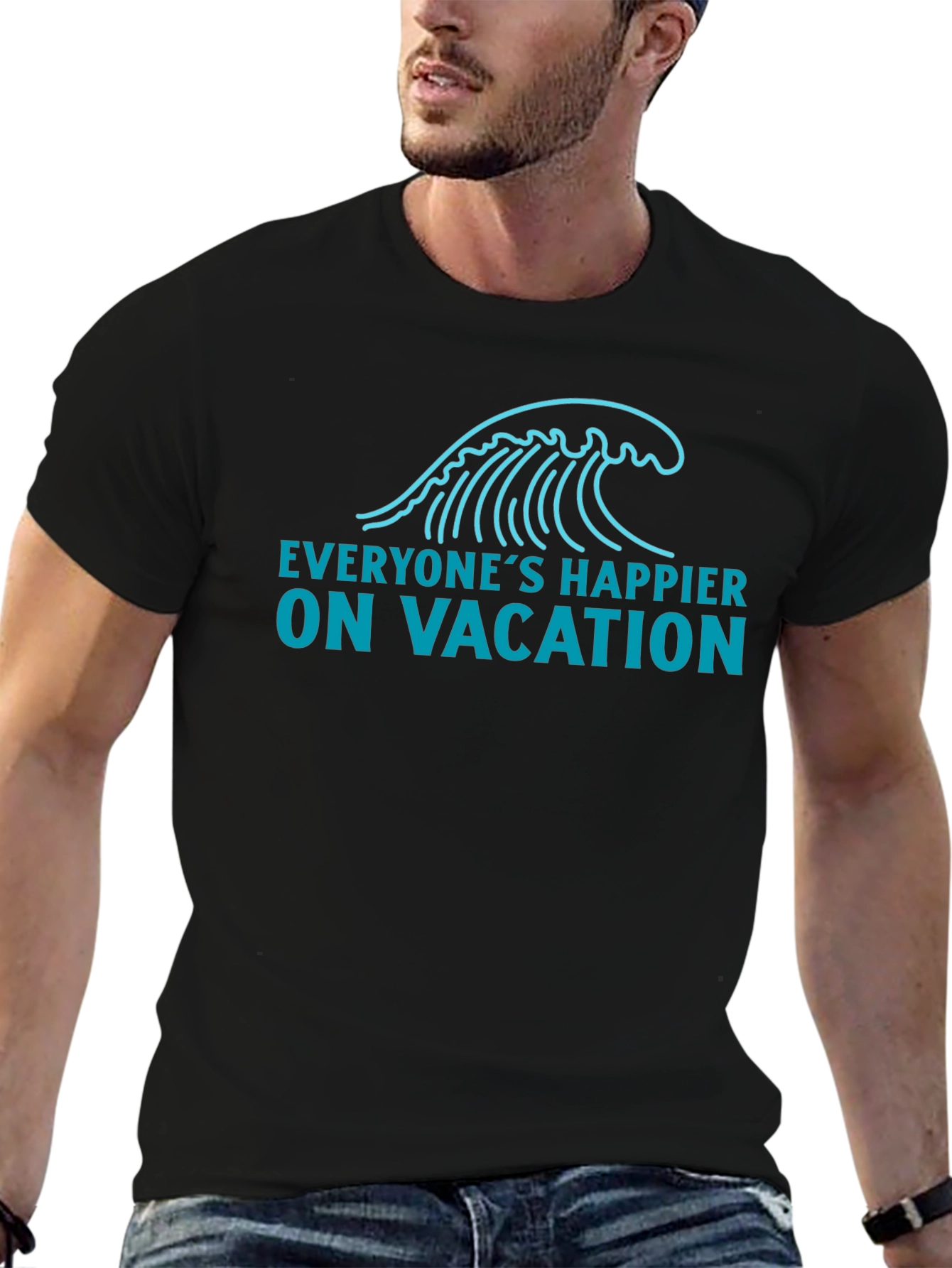 Vacation Wave Graphic Tee - Relaxed Fit