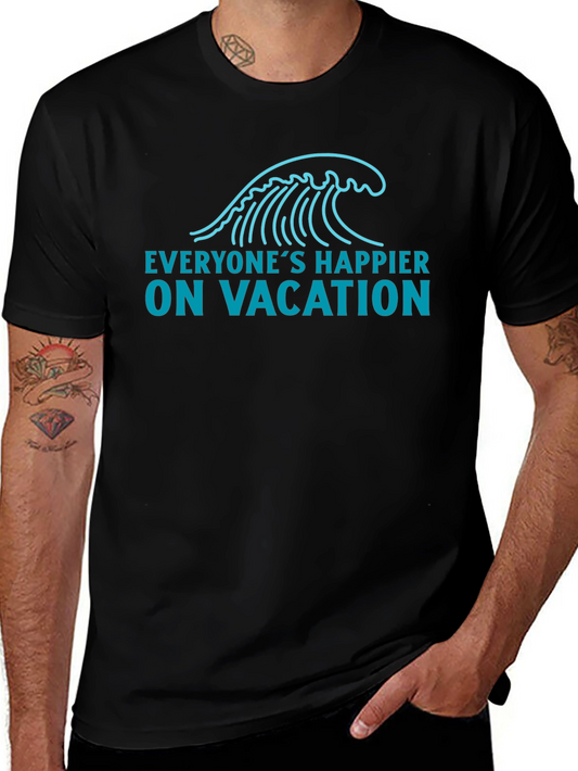 Vacation Wave Graphic Tee - Relaxed Fit