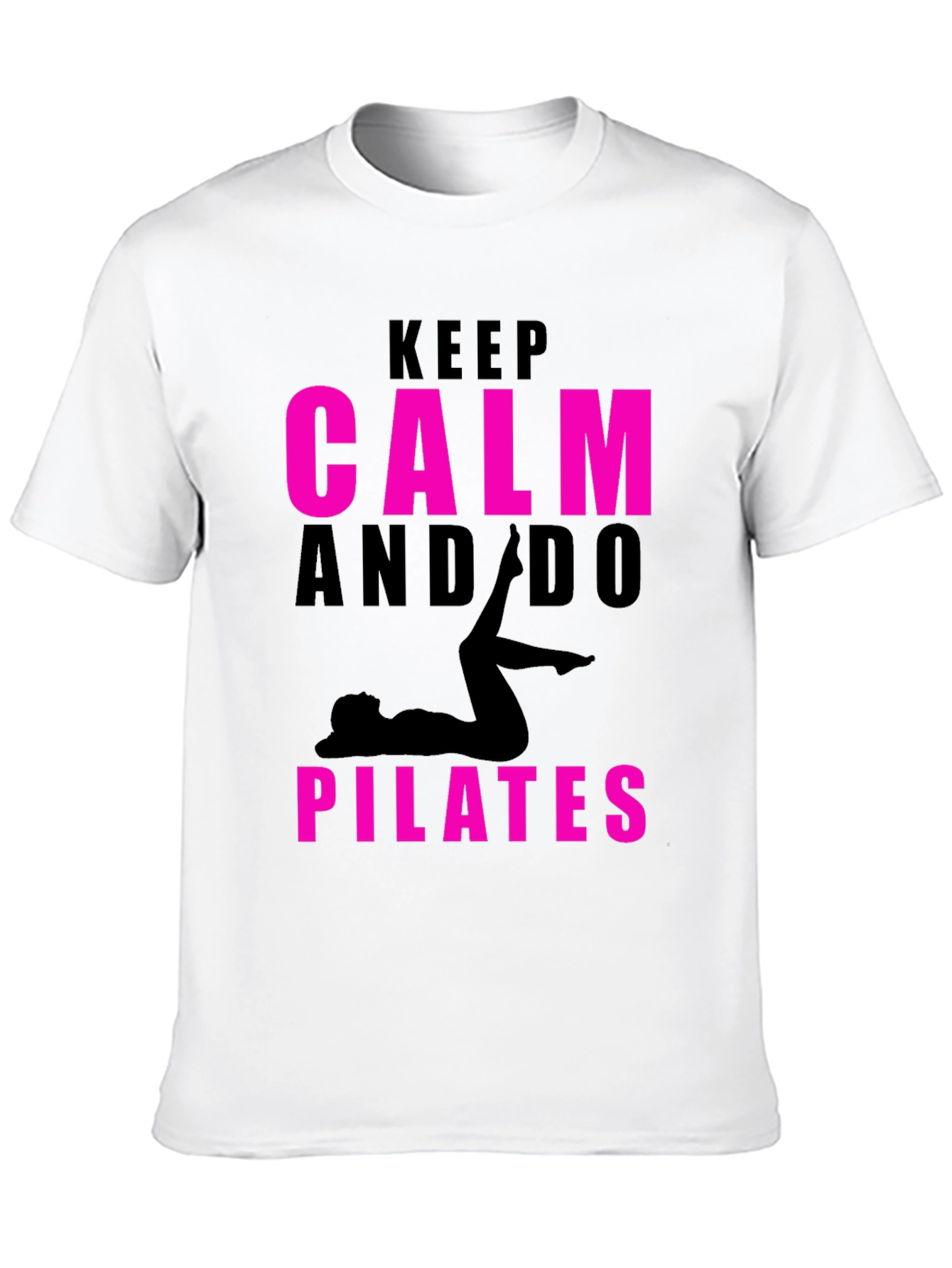 Keep Calm and Do Pilates Black T-Shirt