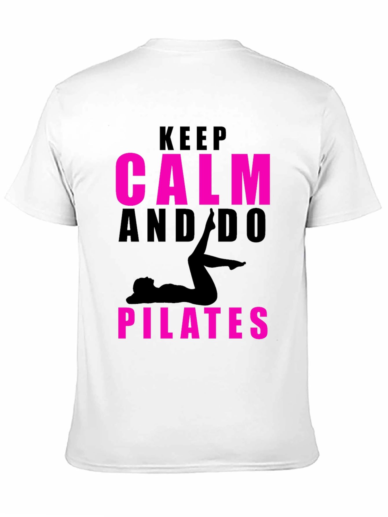 Keep Calm and Do Pilates Black T-Shirt