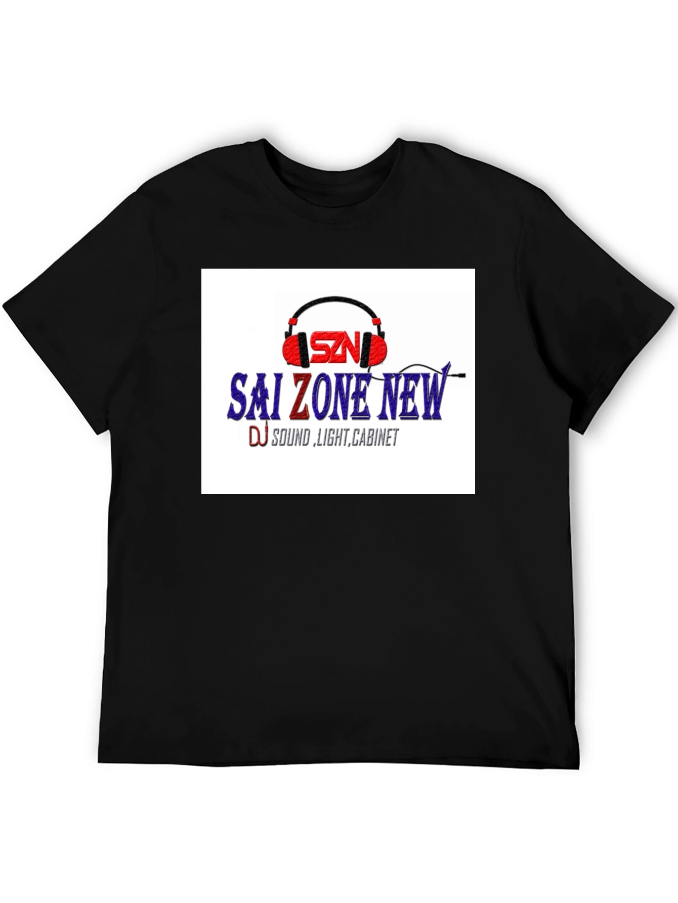 Sai Zone New Black Graphic T-Shirt