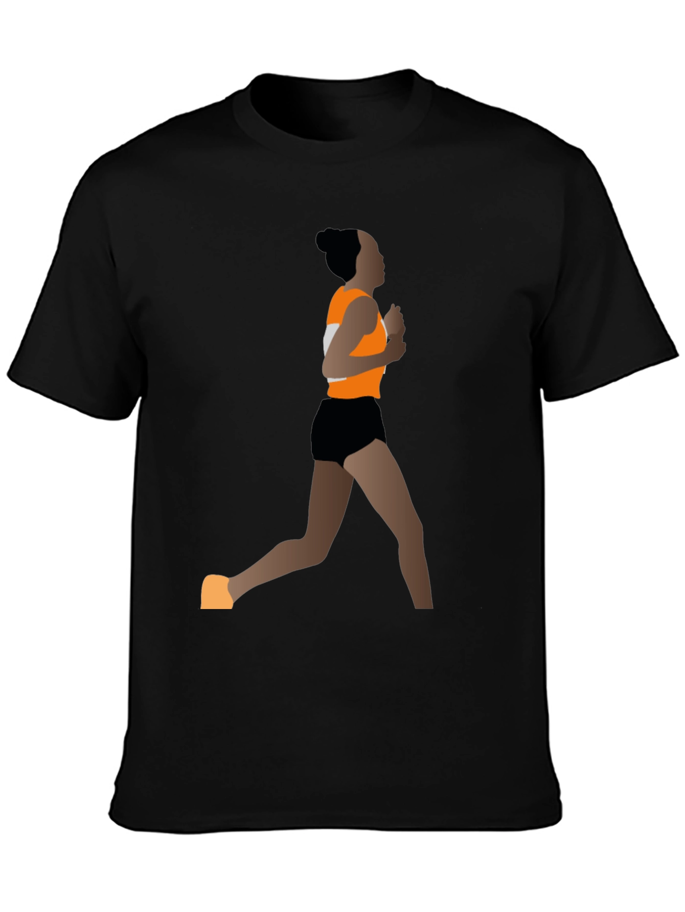 Runner Graphic Tee - Black Athletic Style Shirt