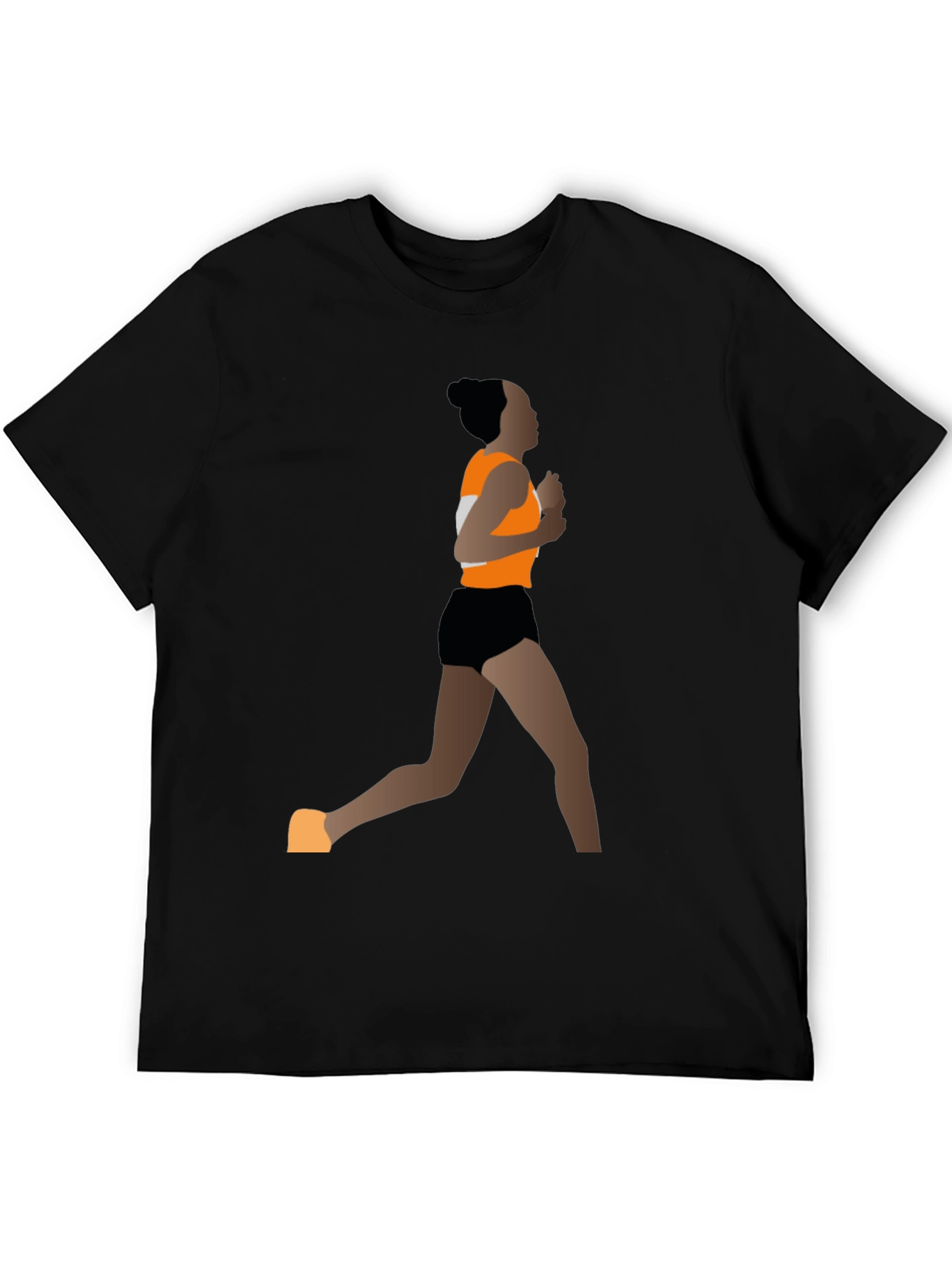 Runner Graphic Tee - Black Athletic Style Shirt