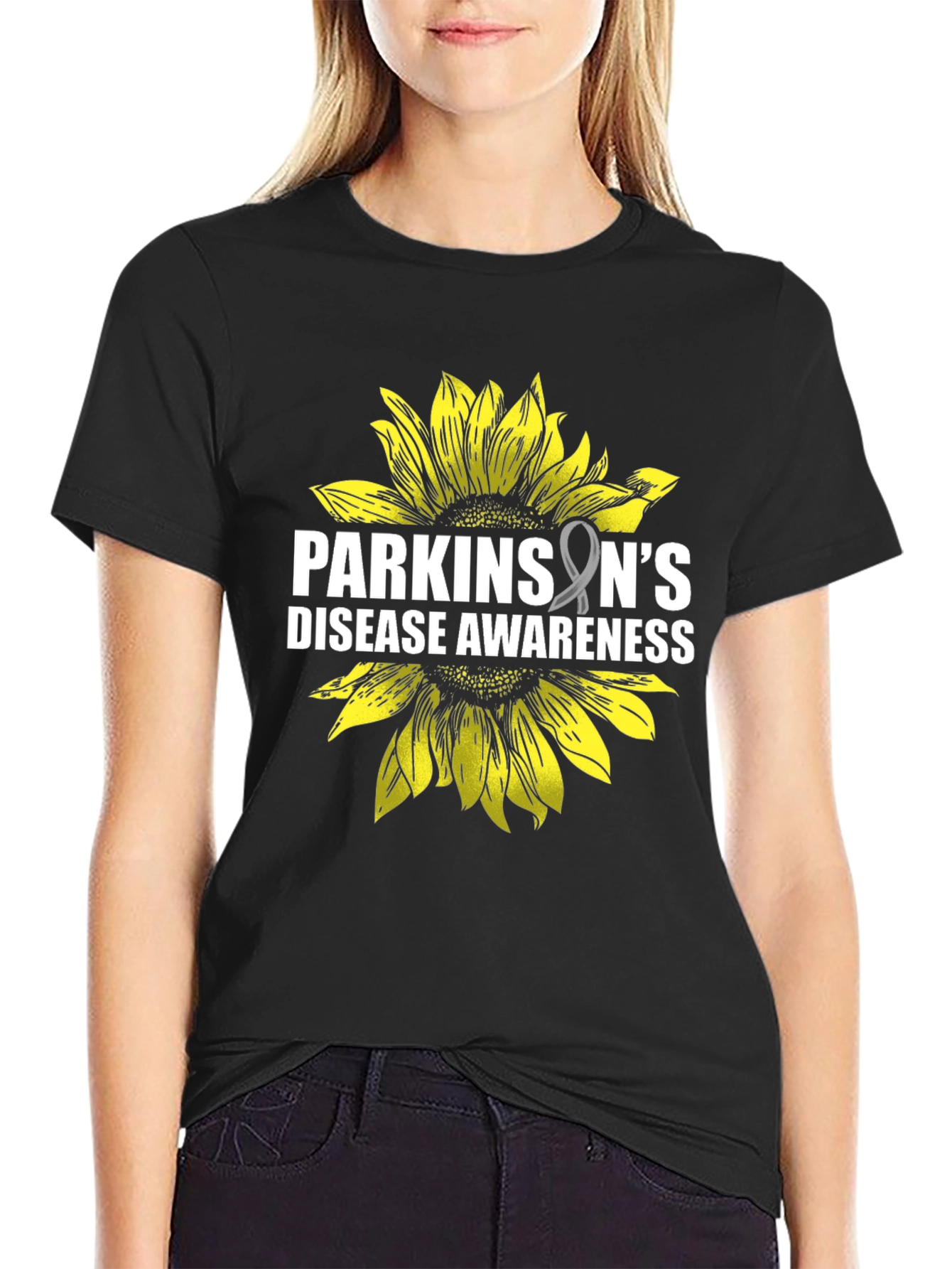 Parkinsons Disease Awareness Sunflower Tee