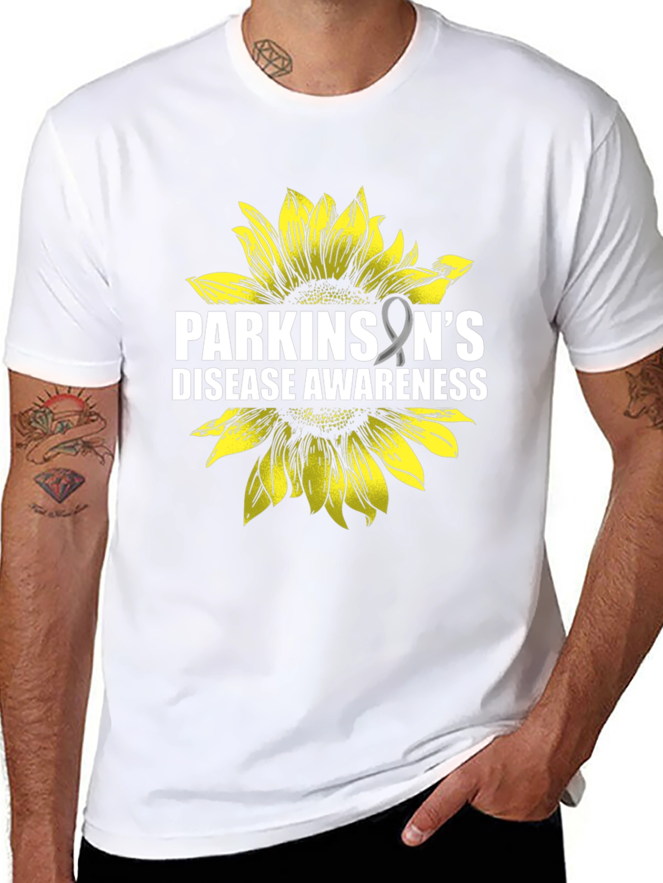 Parkinsons Disease Awareness Sunflower Tee