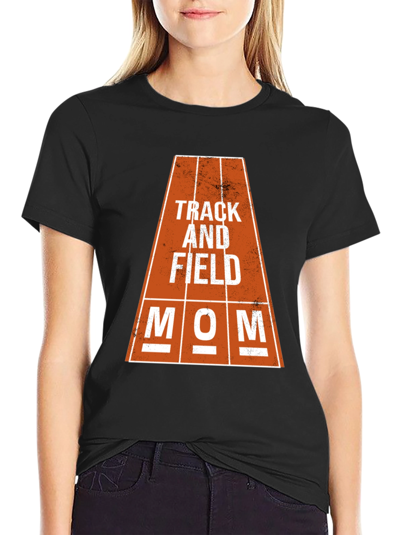 Track and Field Mom Graphic Tee