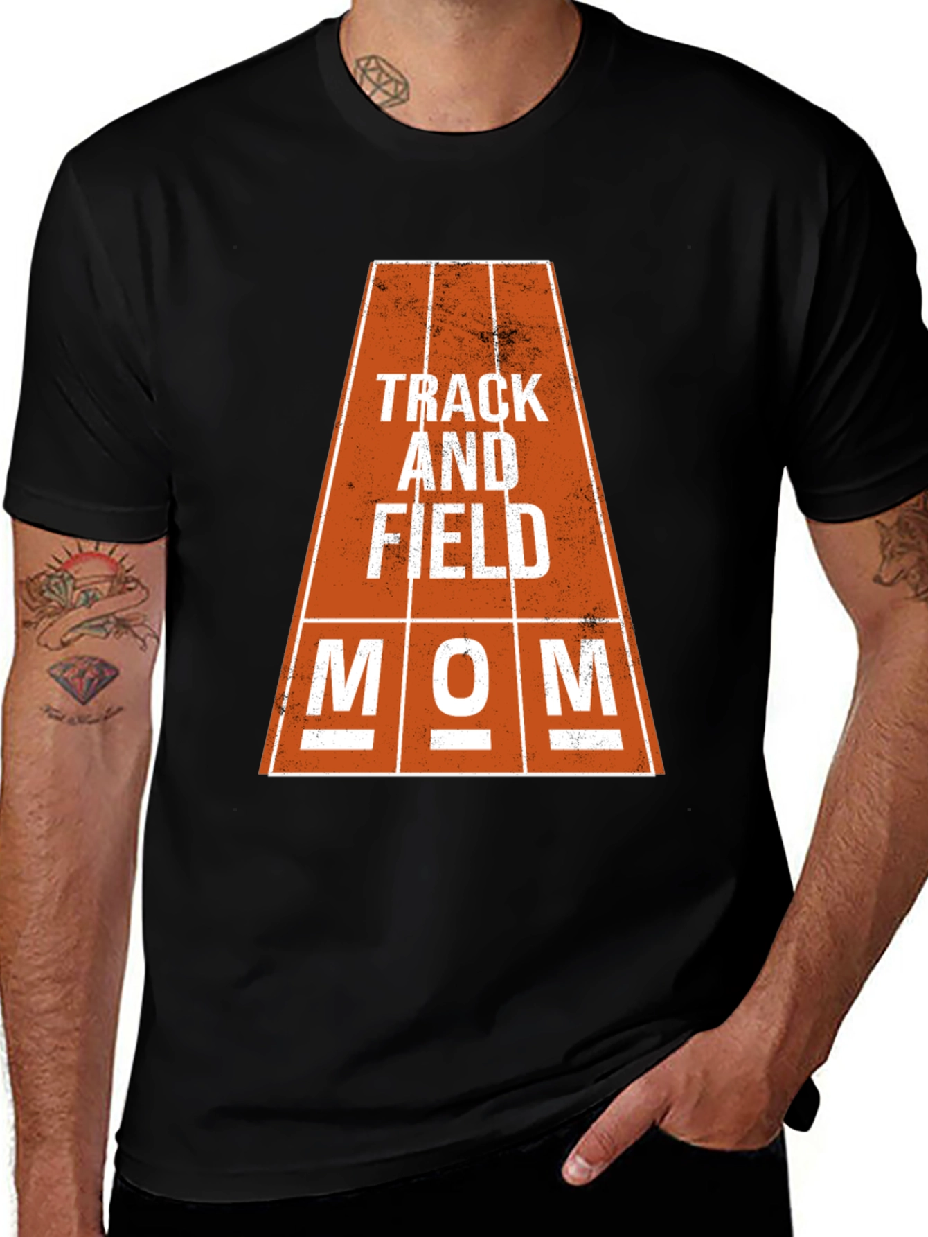 Track and Field Mom Graphic Tee