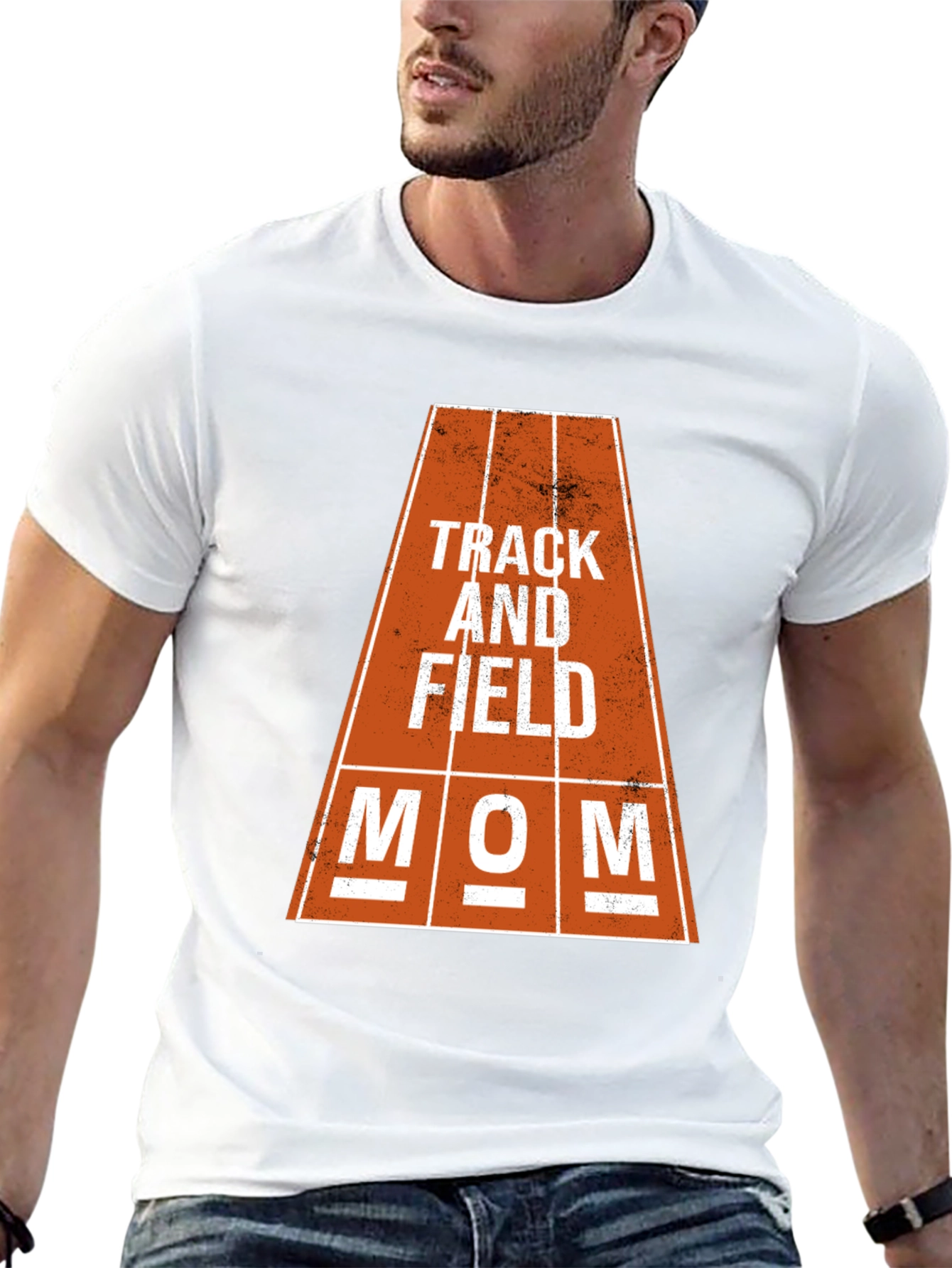 Track and Field Mom Graphic Tee