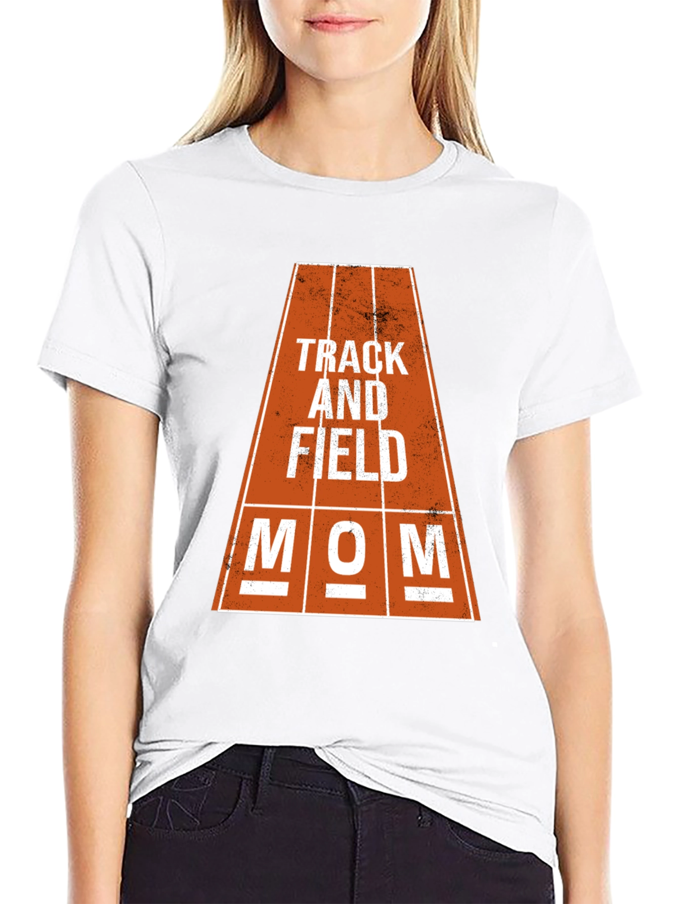 Track and Field Mom Graphic Tee