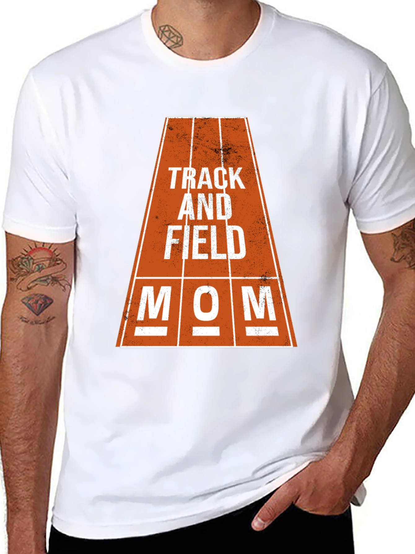 Track and Field Mom Graphic Tee