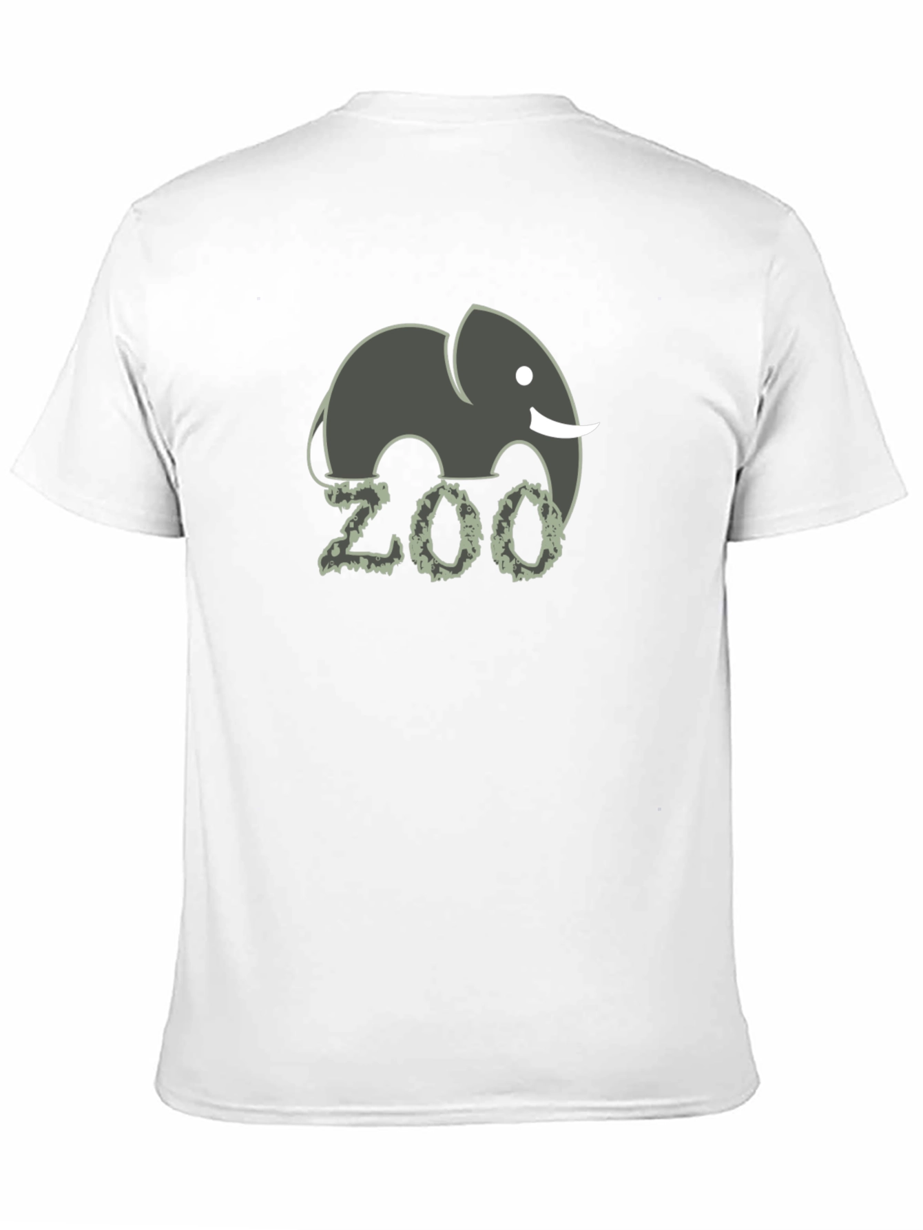 Zoo Elephant Graphic Tee - Novelty Animal T-Shirt