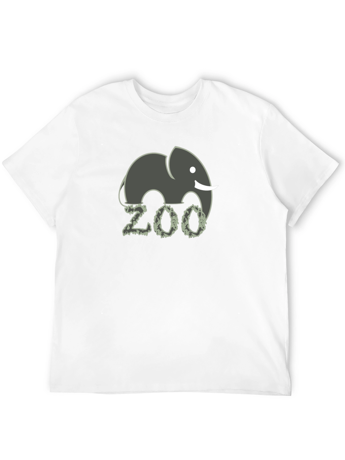 Zoo Elephant Graphic Tee - Novelty Animal T-Shirt