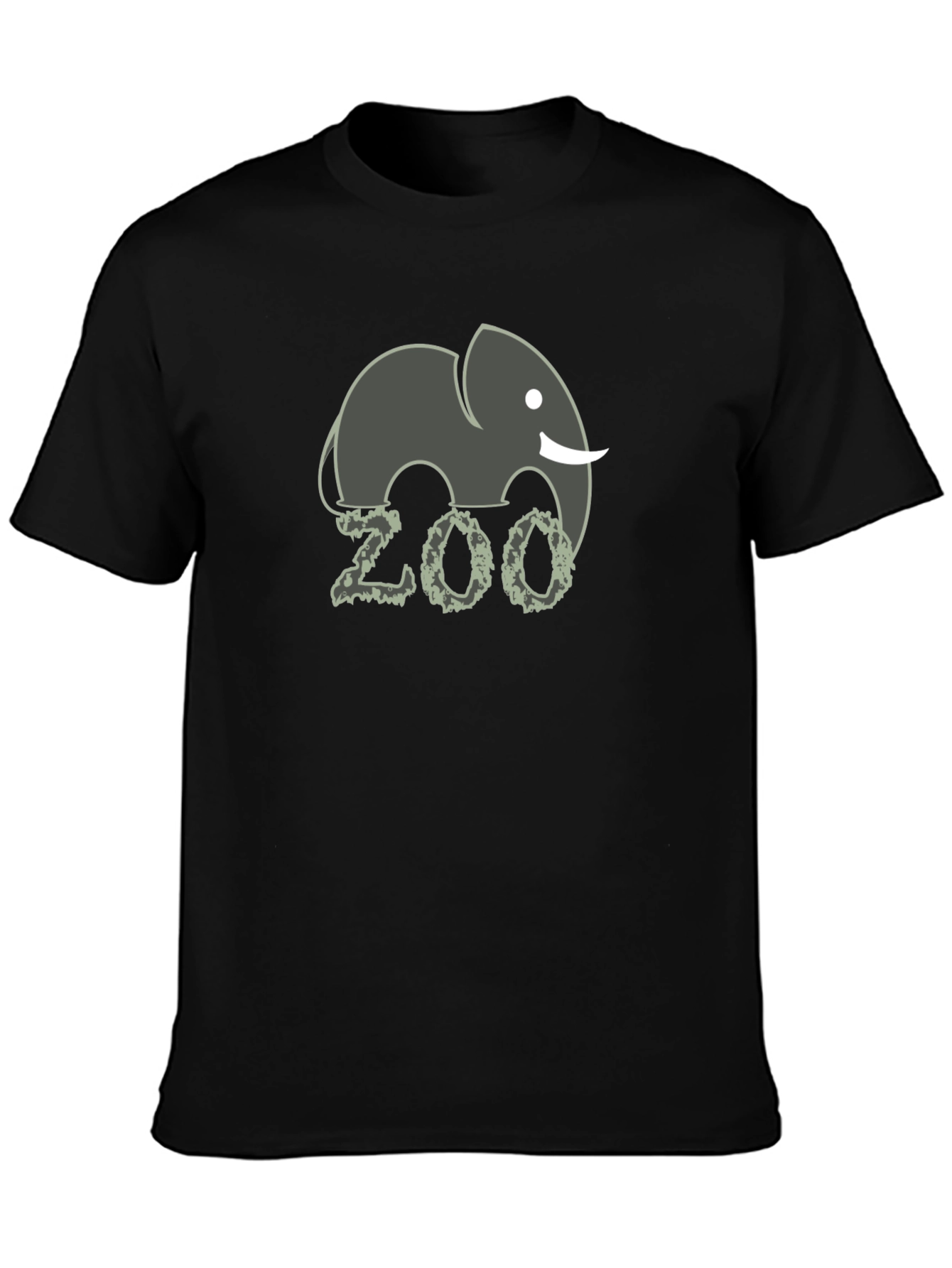 Zoo Elephant Graphic Tee - Novelty Animal T-Shirt