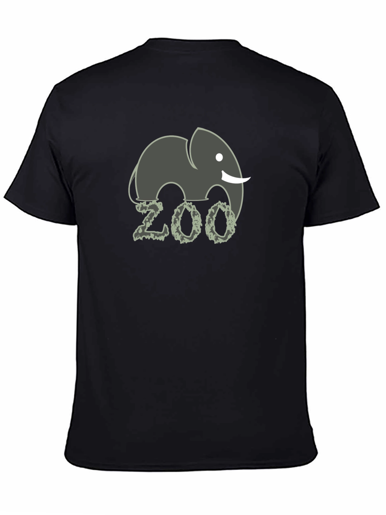 Zoo Elephant Graphic Tee - Novelty Animal T-Shirt
