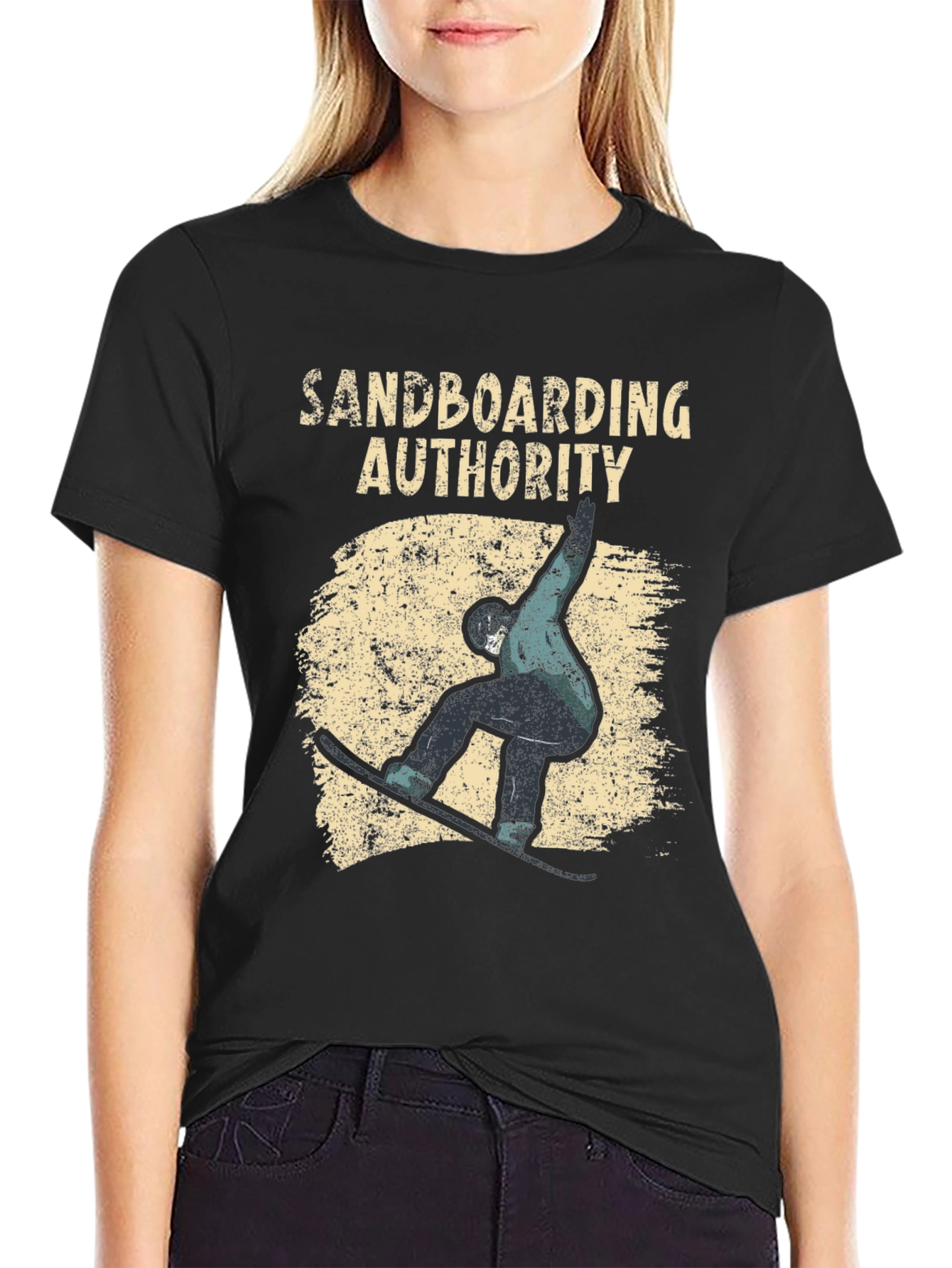 Sandboarding Authority Black T-Shirt