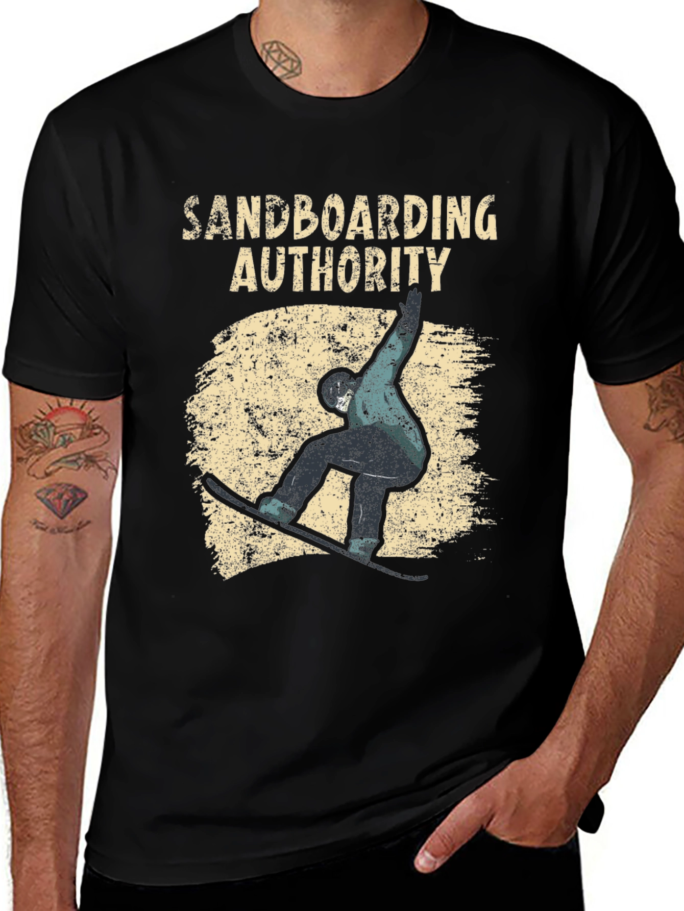 Sandboarding Authority Black T-Shirt
