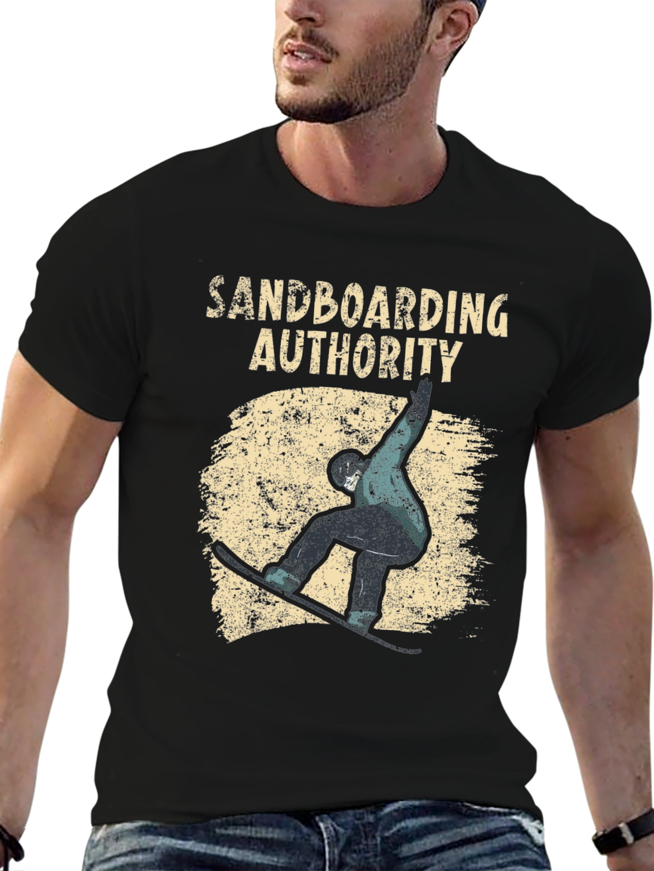 Sandboarding Authority Black T-Shirt