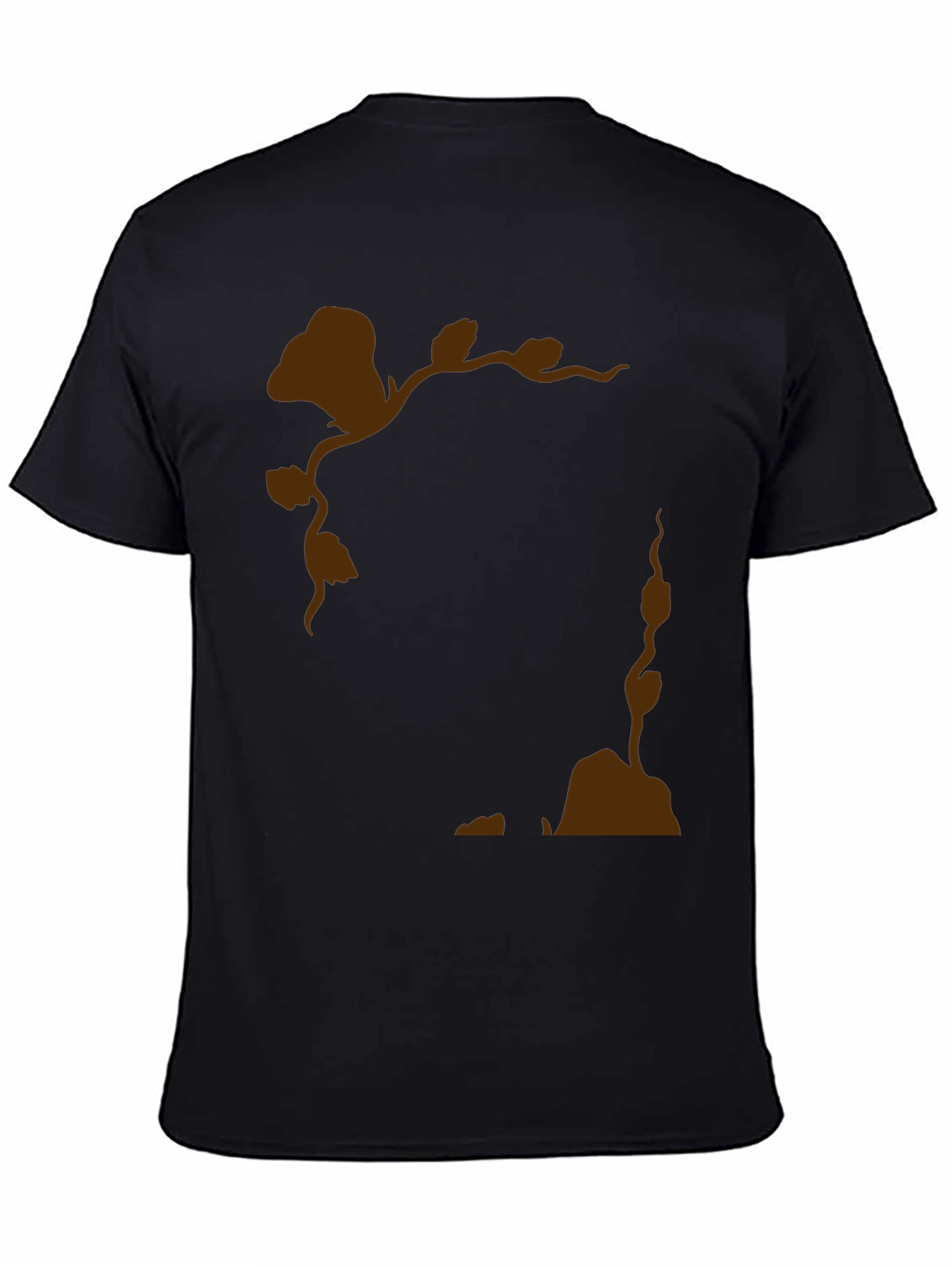Nature Silhouette Graphic Black T-Shirt