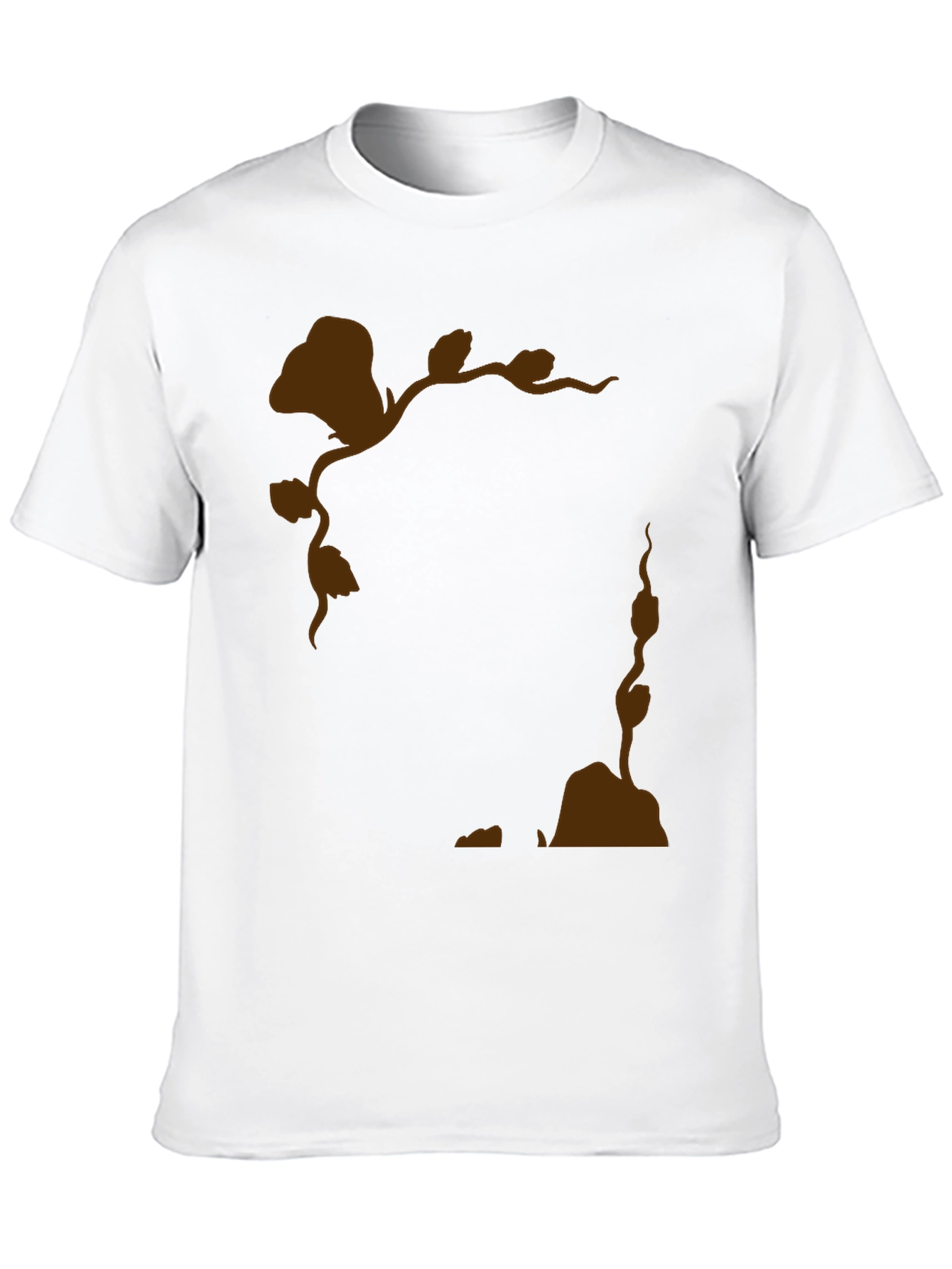 Nature Silhouette Graphic Black T-Shirt