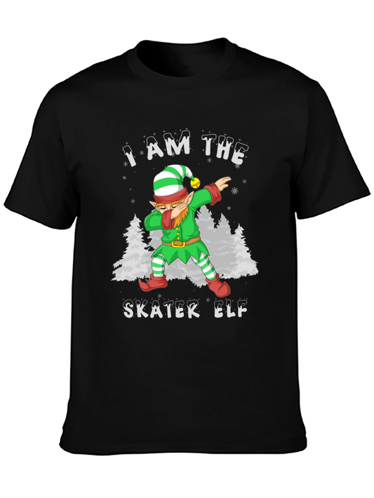 Skater Elf Christmas T-Shirt