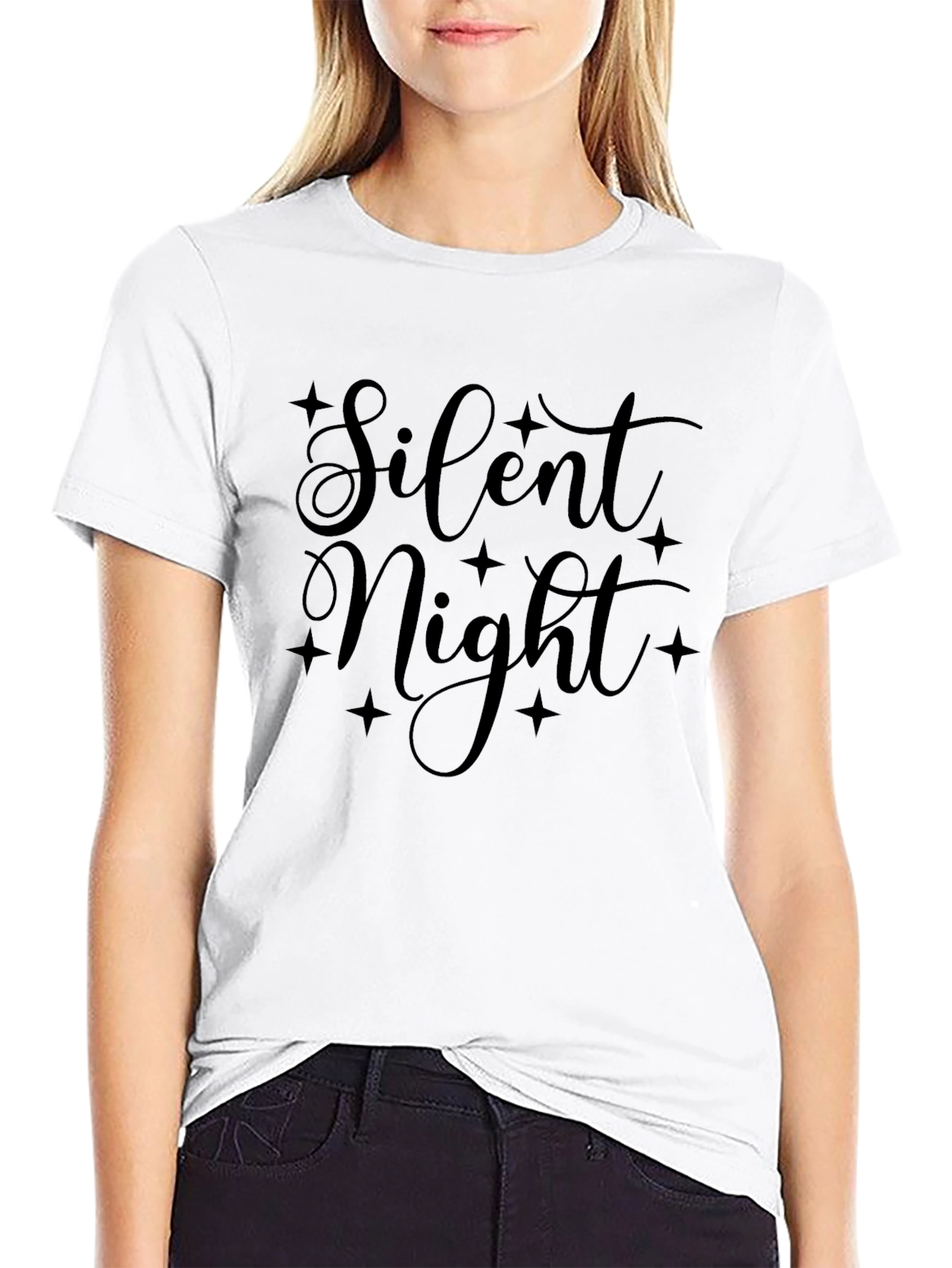 Silent Night Graphic Tee - Mens Black T-Shirt