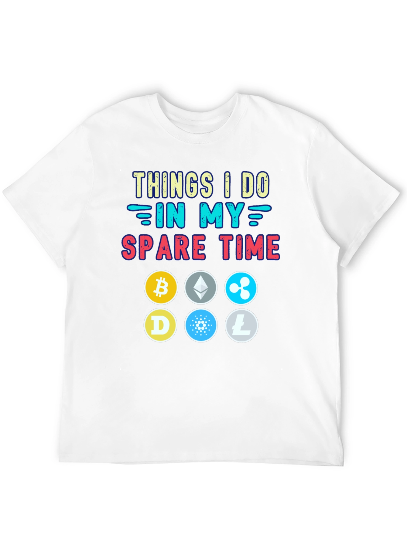 Crypto Spare Time Black T-Shirt