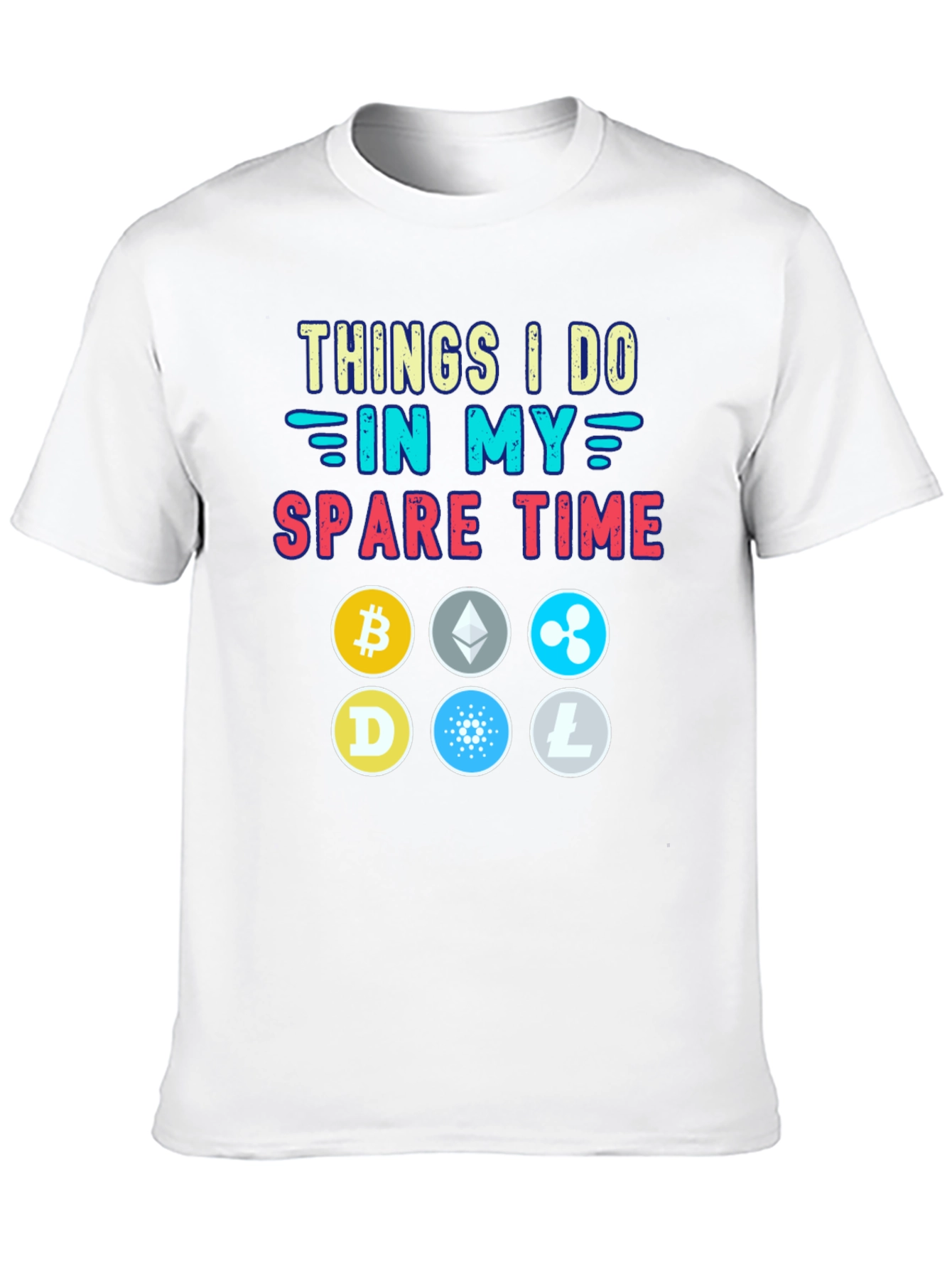 Crypto Spare Time Black T-Shirt