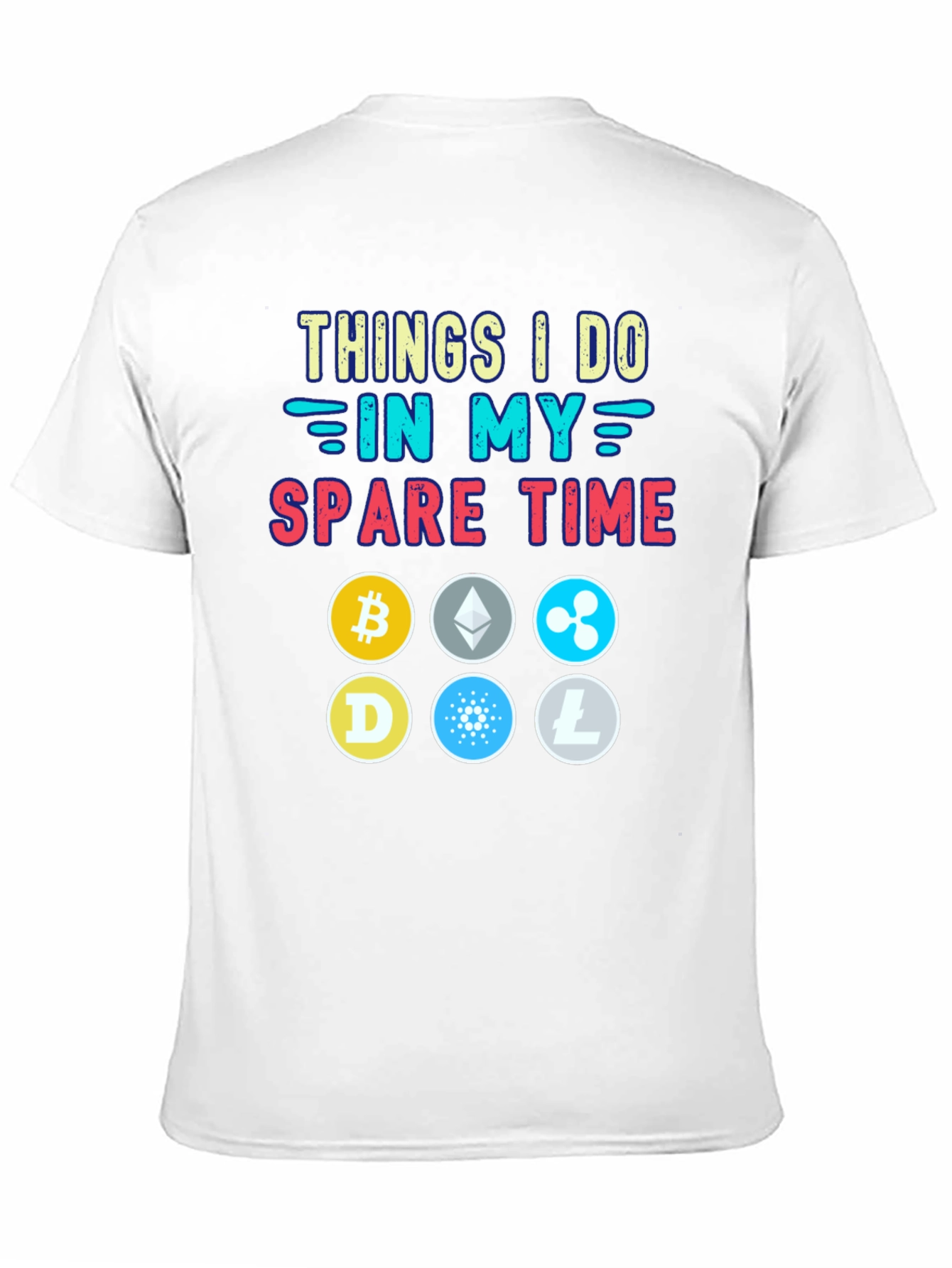 Crypto Spare Time Black T-Shirt