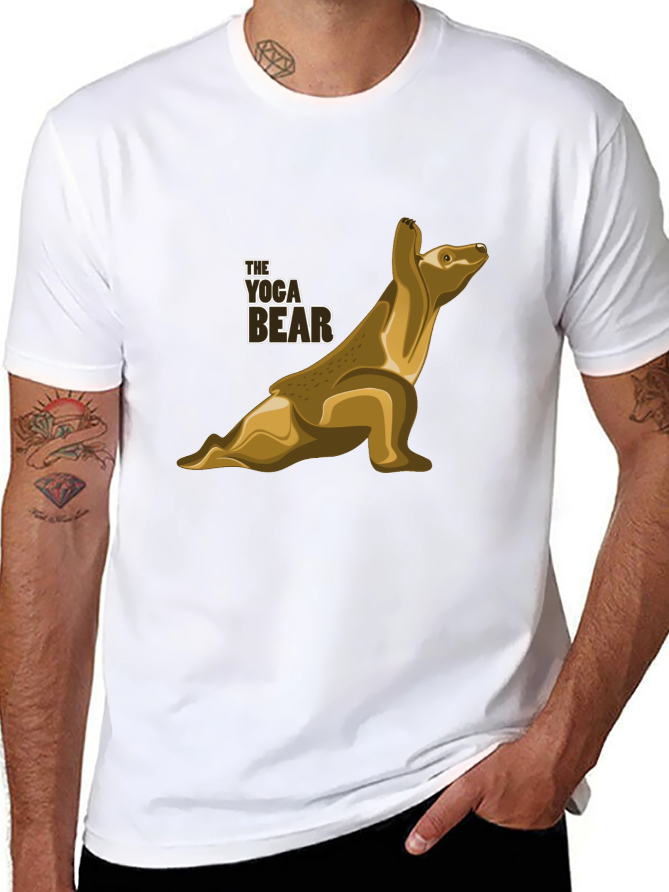 Yoga Bear T-Shirt - Unique Design