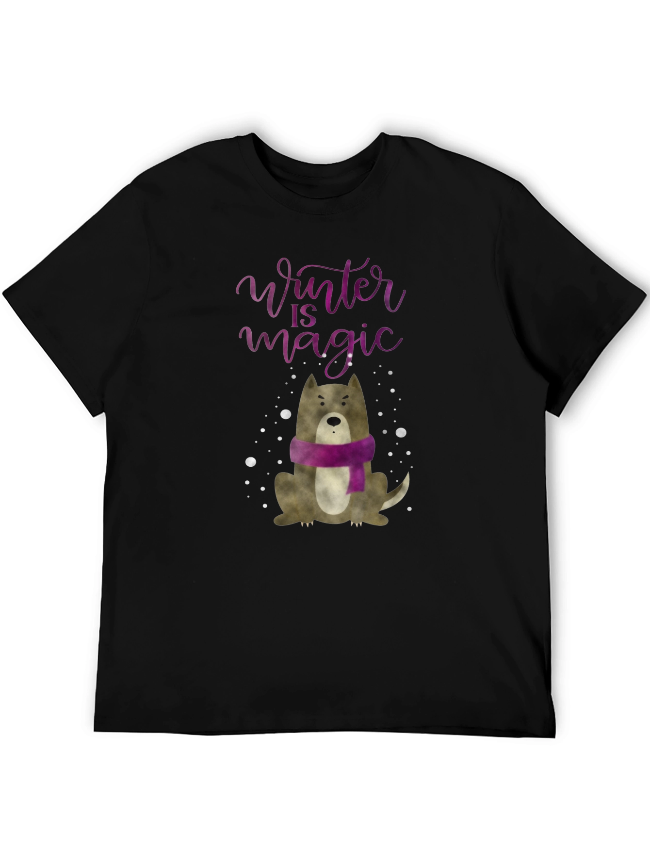 Winter Magic Dog Graphic Tee