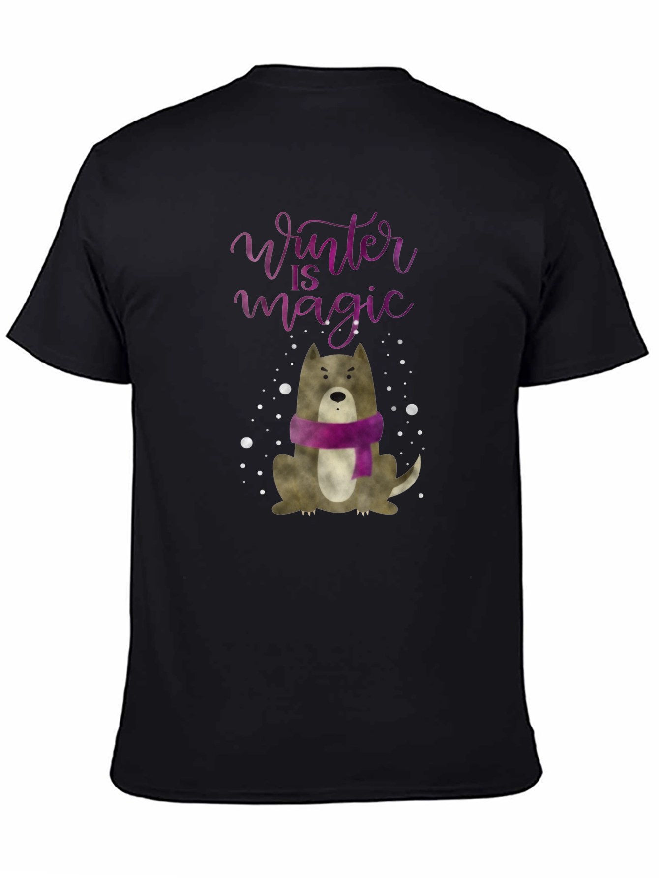 Winter Magic Dog Graphic Tee