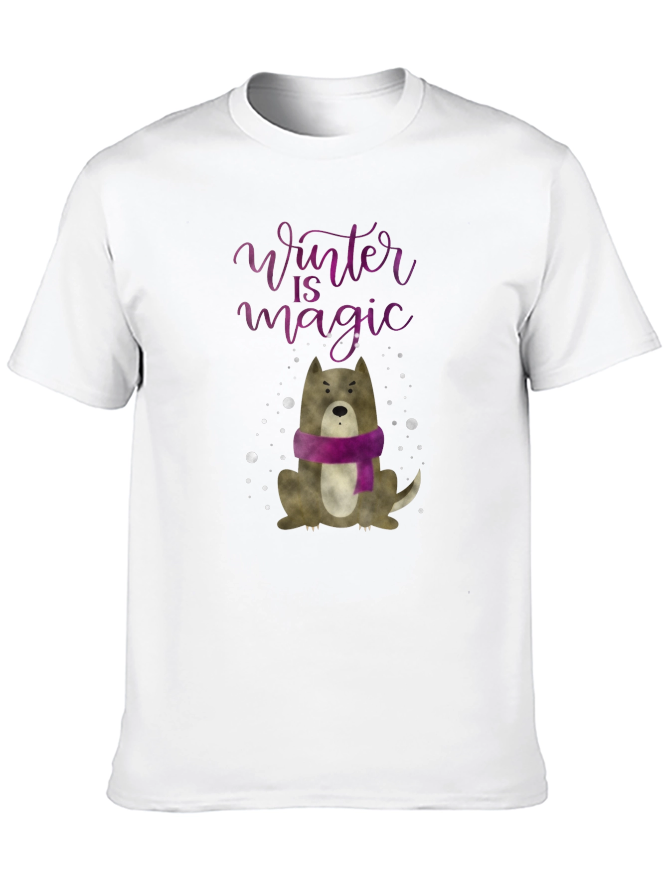 Winter Magic Dog Graphic Tee