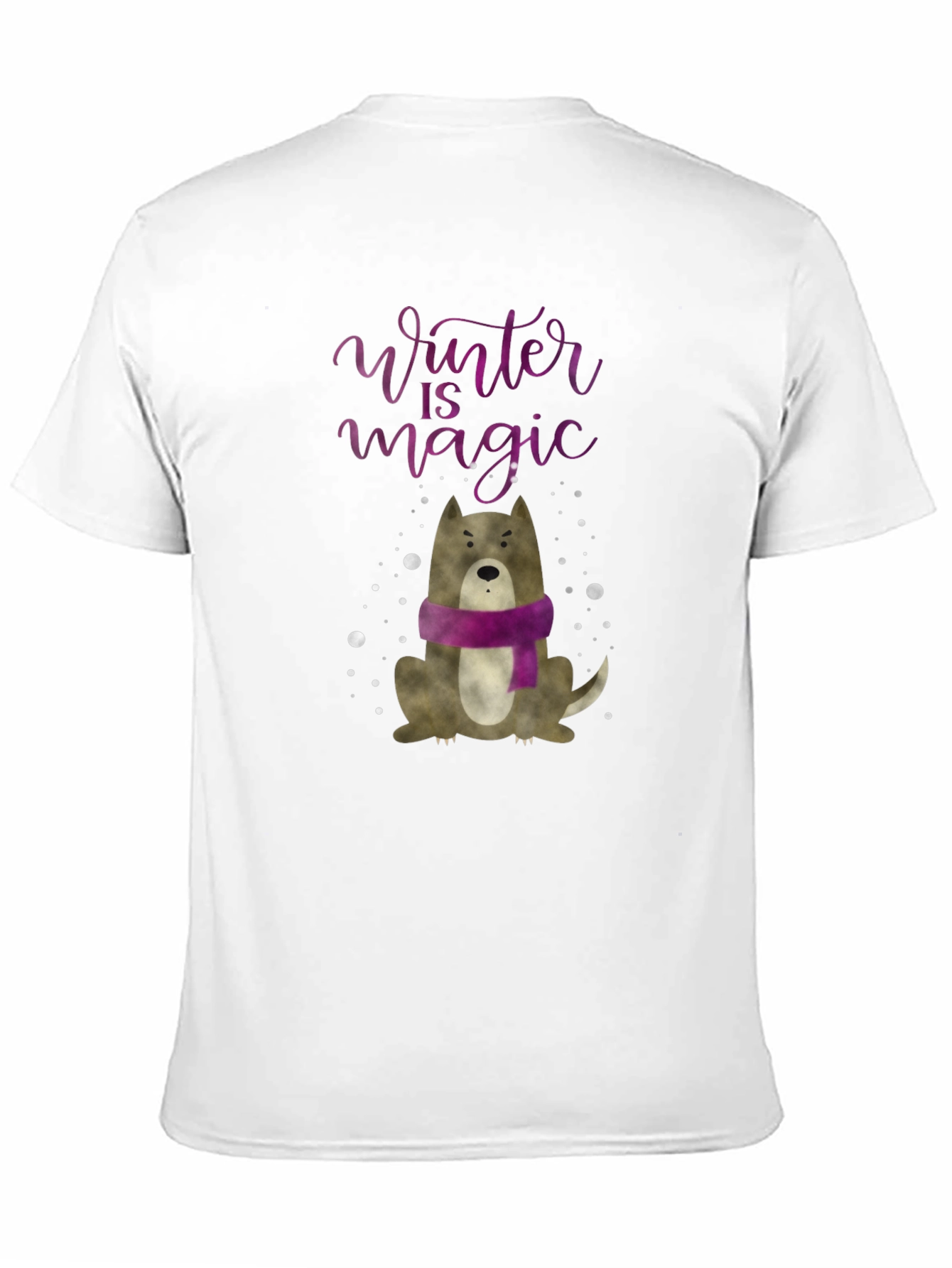 Winter Magic Dog Graphic Tee