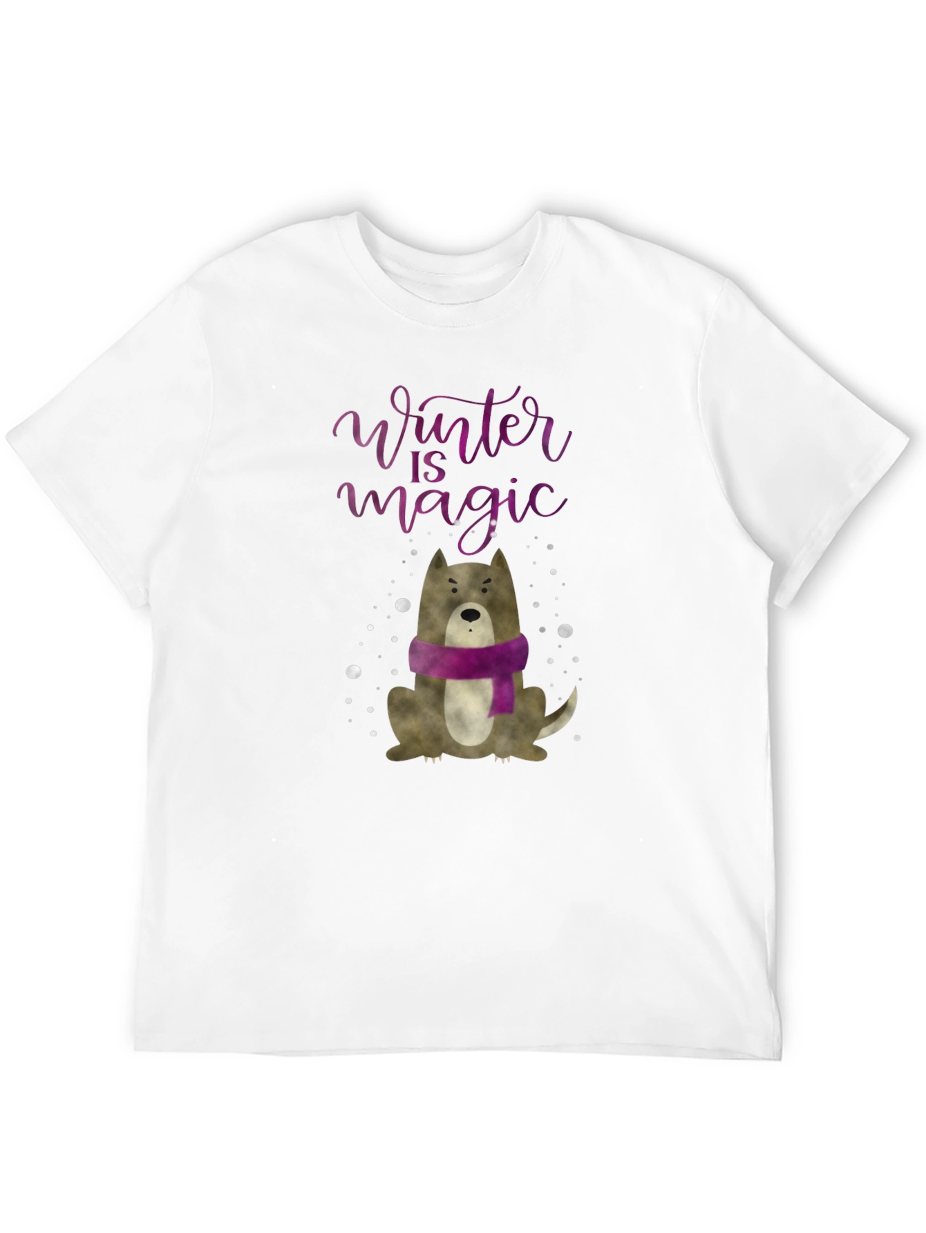 Winter Magic Dog Graphic Tee