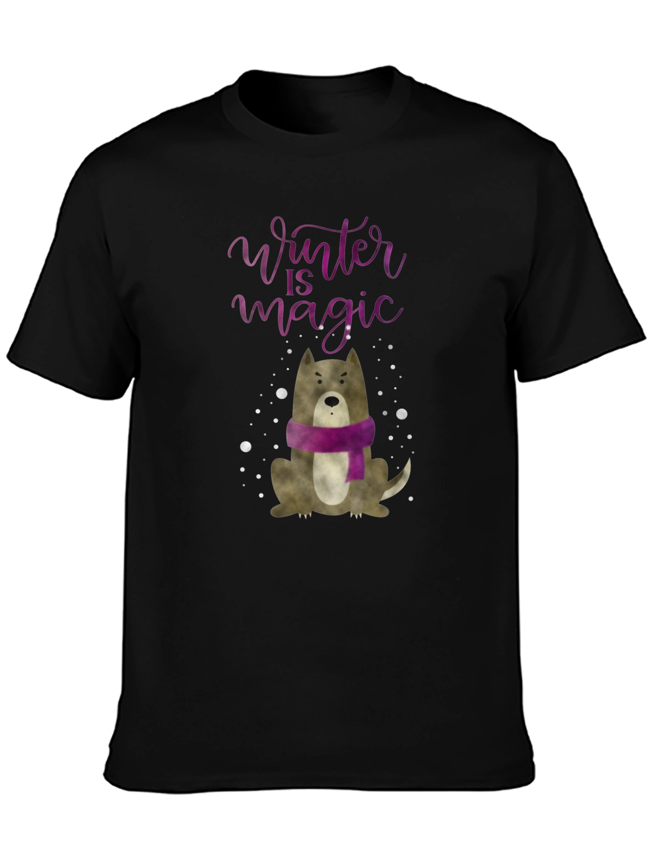 Winter Magic Dog Graphic Tee
