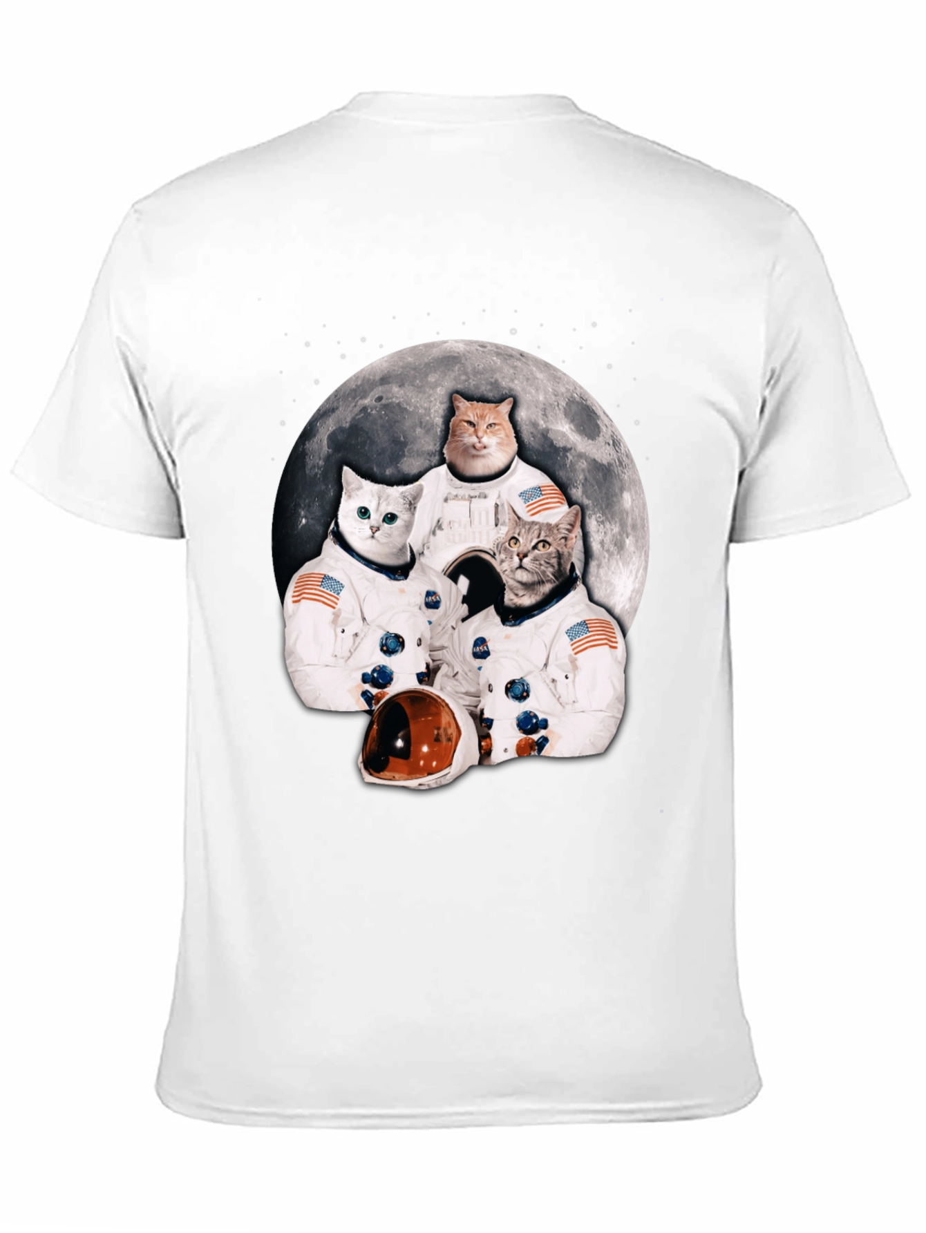 Cat Astronauts Moon T-Shirt