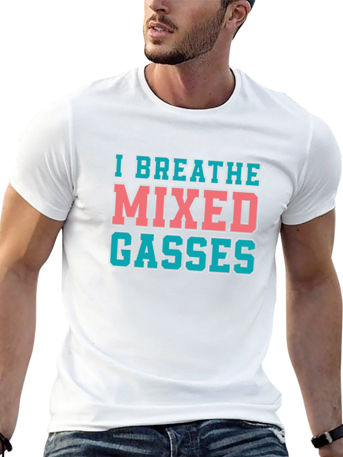I Breathe Mixed Gasses Black T-Shirt