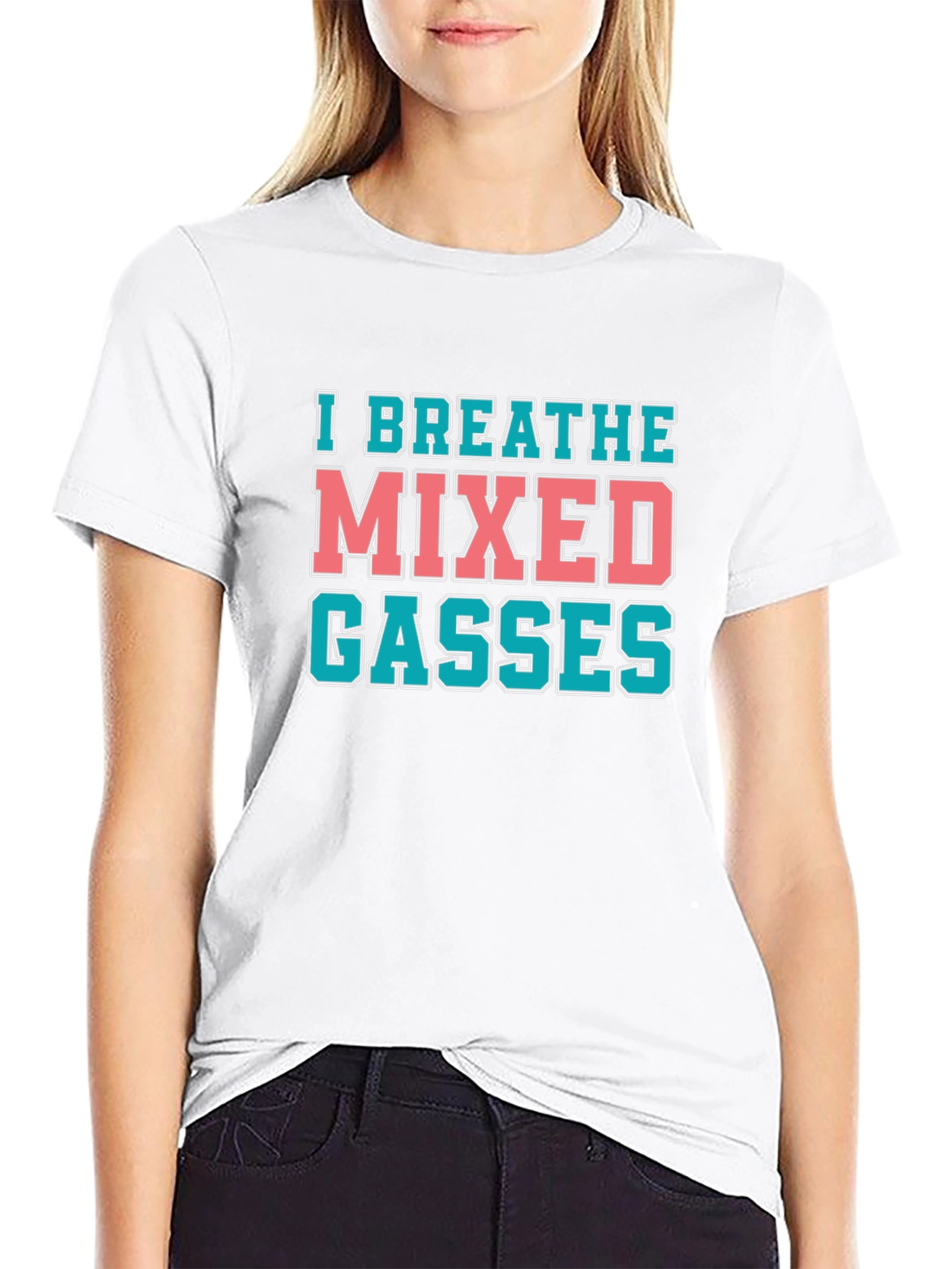 I Breathe Mixed Gasses Black T-Shirt