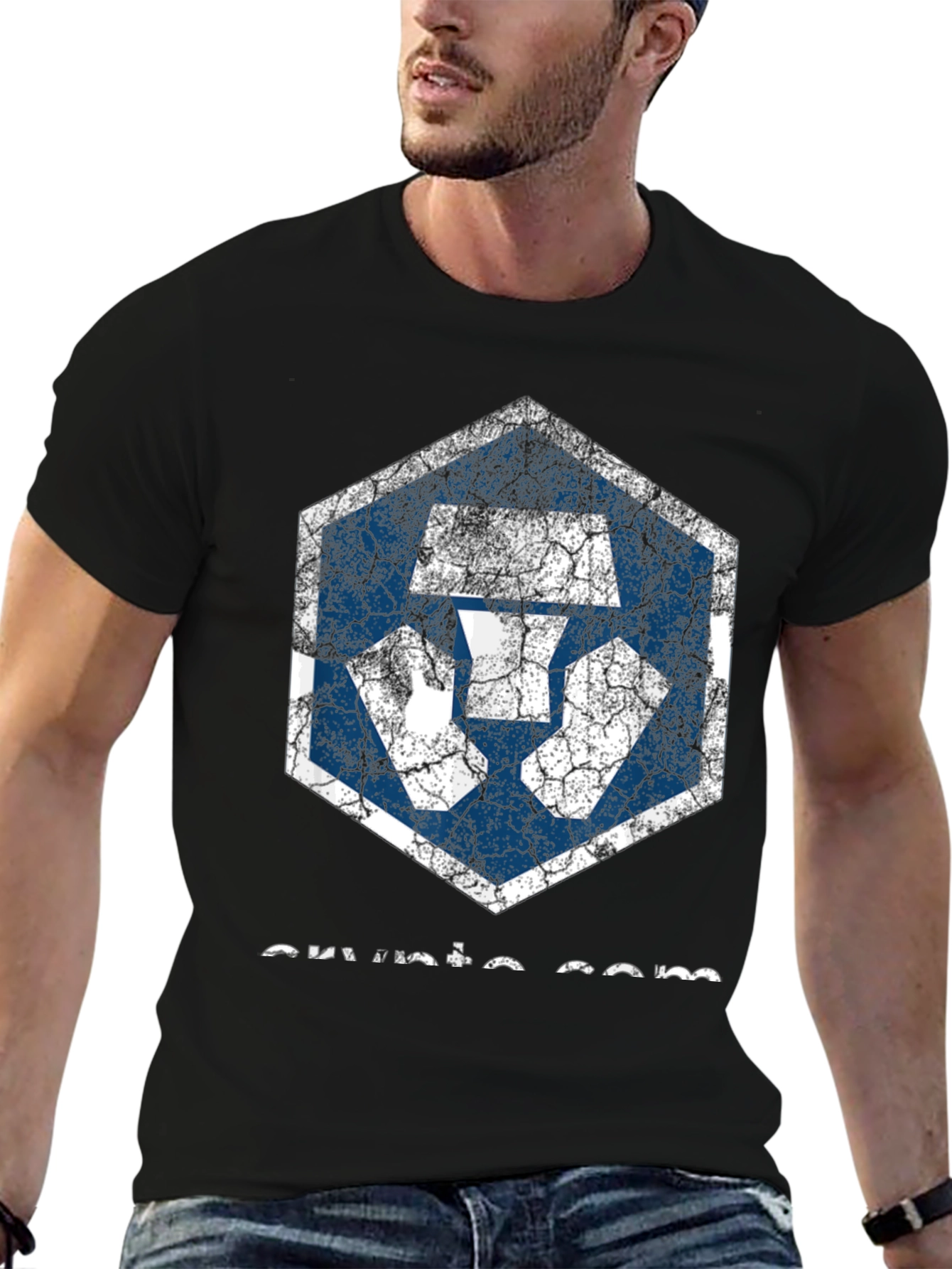Crypto.com Distressed Logo T-Shirt