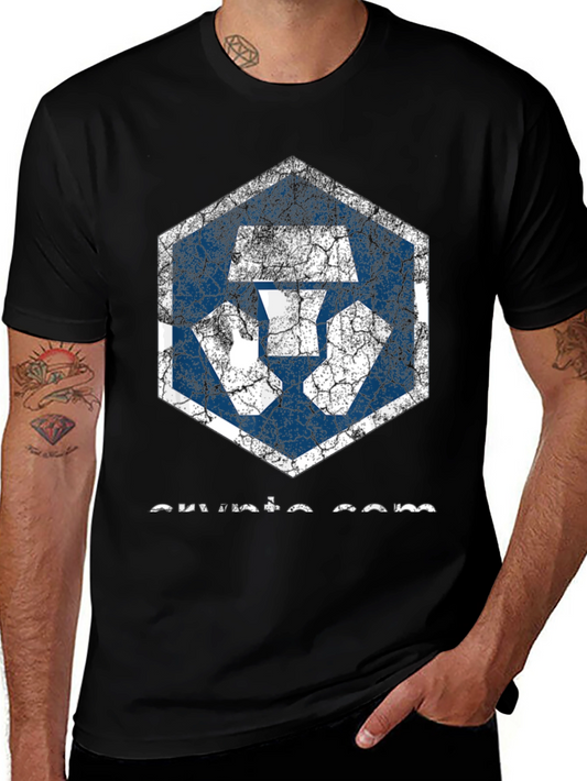 Crypto.com Distressed Logo T-Shirt